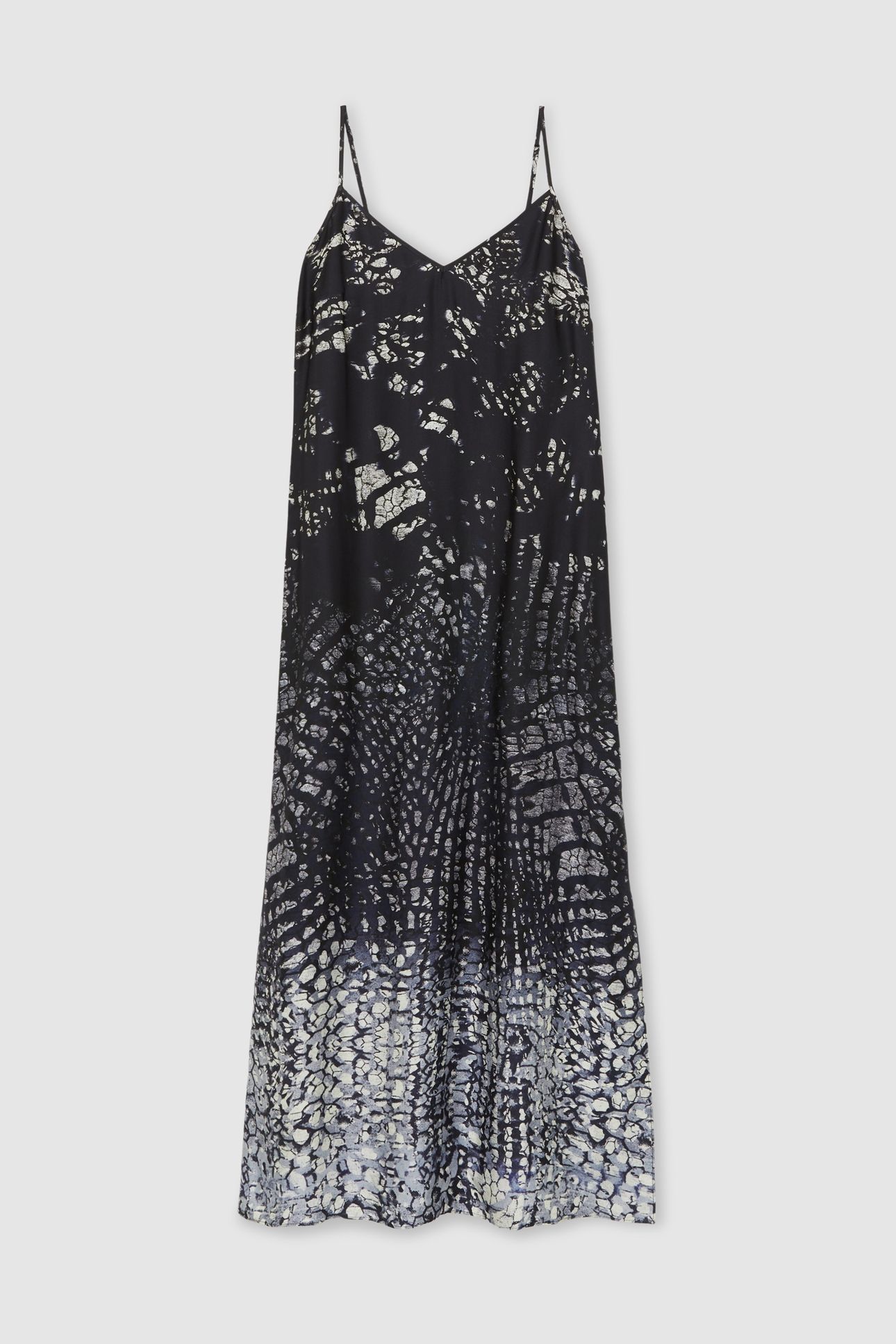 PRINTED SLIP DRESS NAVY 4