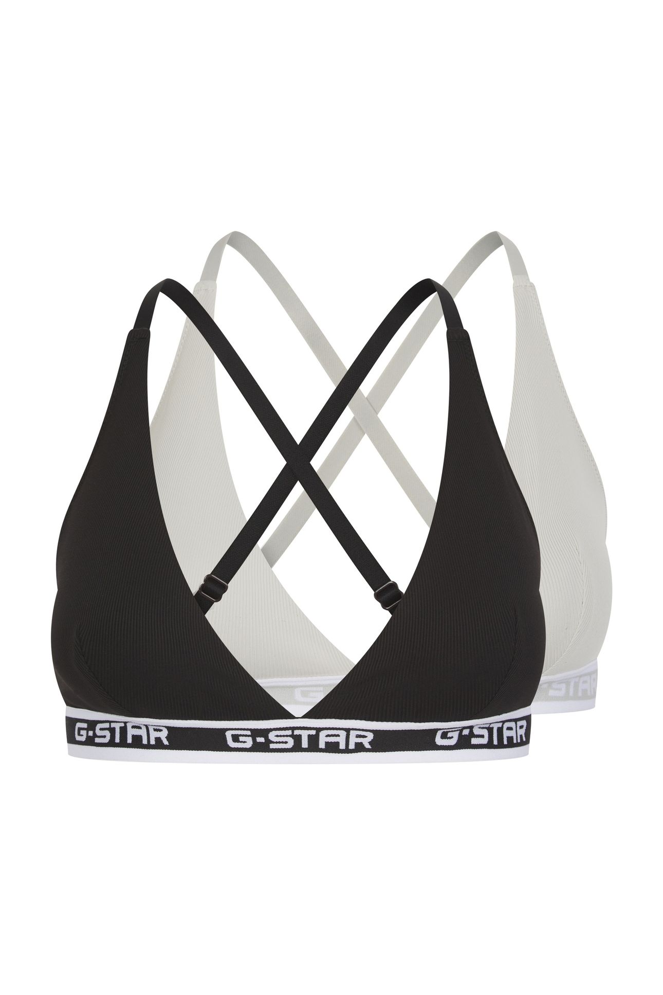 UNDERWEAR AQUAMARINE 2 PACK MULTI-WAY TRIANGLE BRALETTE BLAC 3