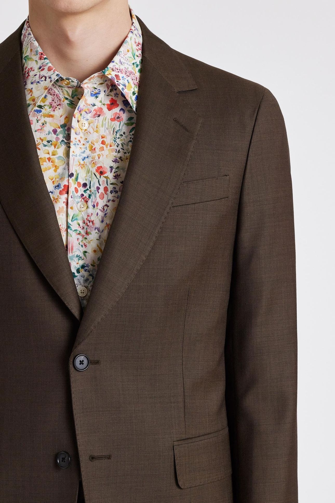 MENS 2 BUTTON SUIT MUD 5