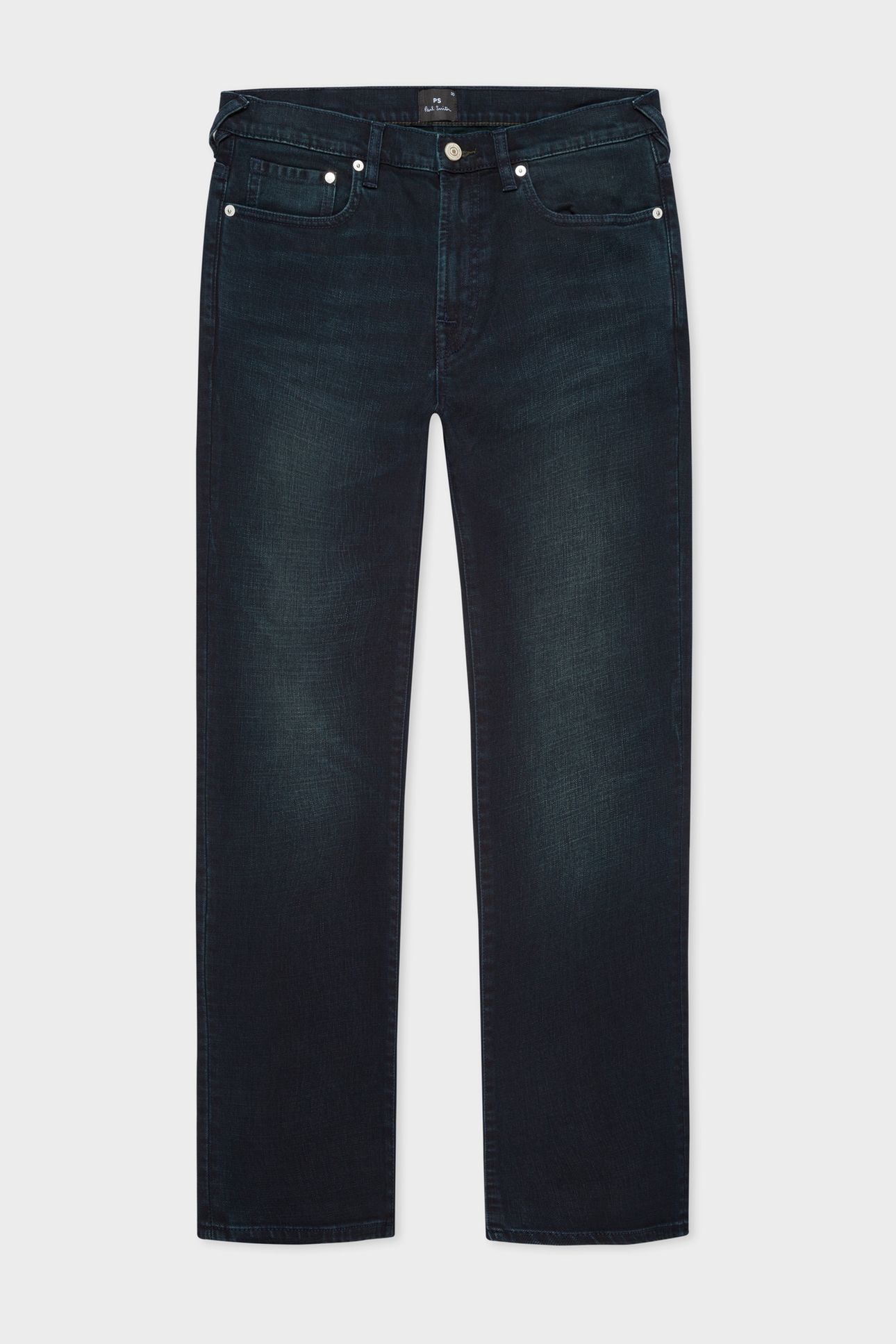 MENS SLIM STANDARD FIT JEAN OVER DYED NAVY + WASH 1