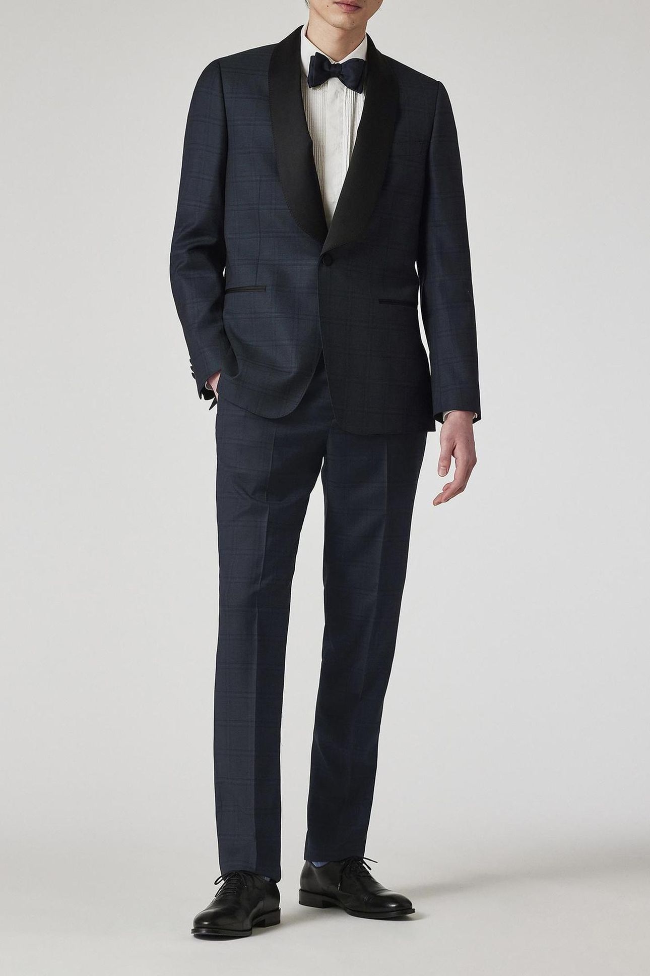 MENS TAILORED FIT 1 BTN JACKET VERY DARK NAVY 3