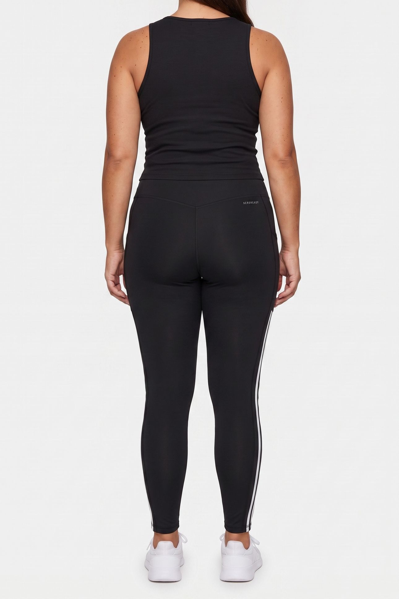 PERFORMANCE ADIDAS OPTIME 3-STRIPES FULL LENGTH LEGGINGS BLA 2