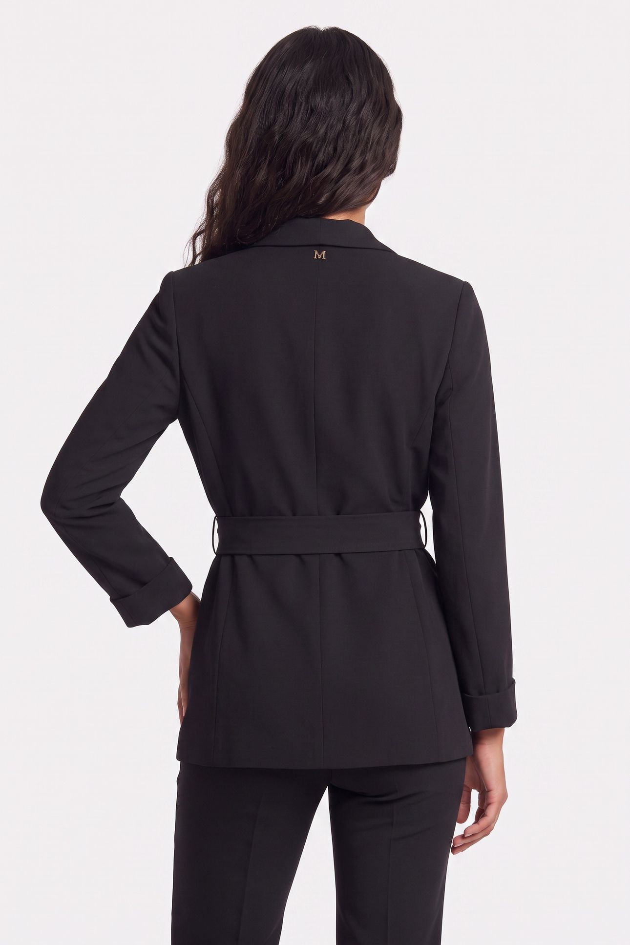 AMY BELTED BLAZER JET BLACK A996 2