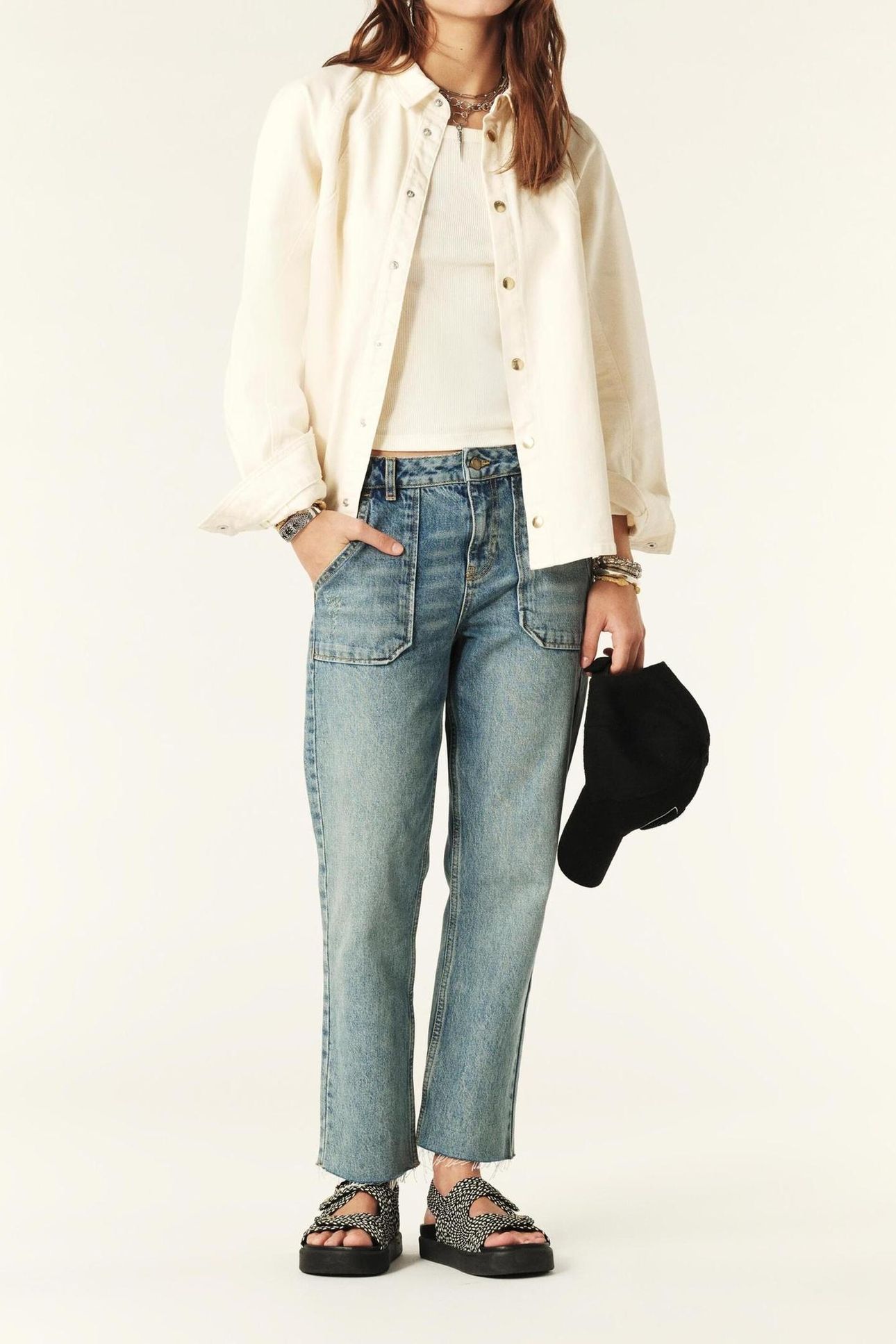 LONG SLEEVES SHIRT ECRU 3