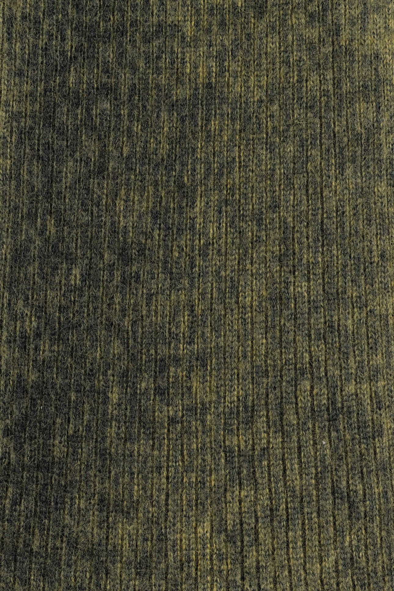 MEN SCARF MOHAIR RIB OLIVE GREEN 4
