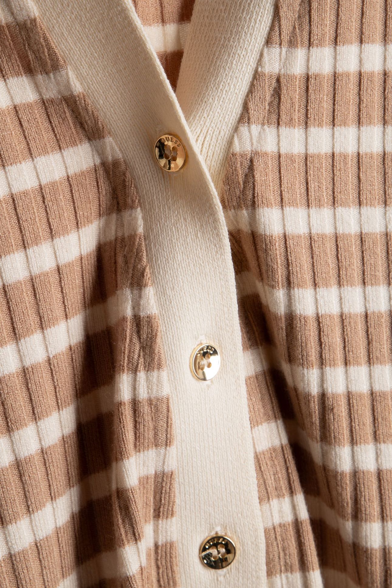 3/4 SL SERAFINO STRI BEIGE AND OFF WHITE 5