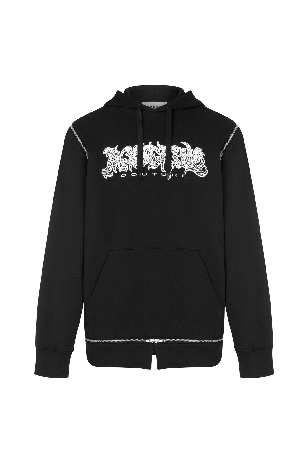 NEW WAVE LOGO ORGANIC COTTON SWEATSHIRT BLACK 3