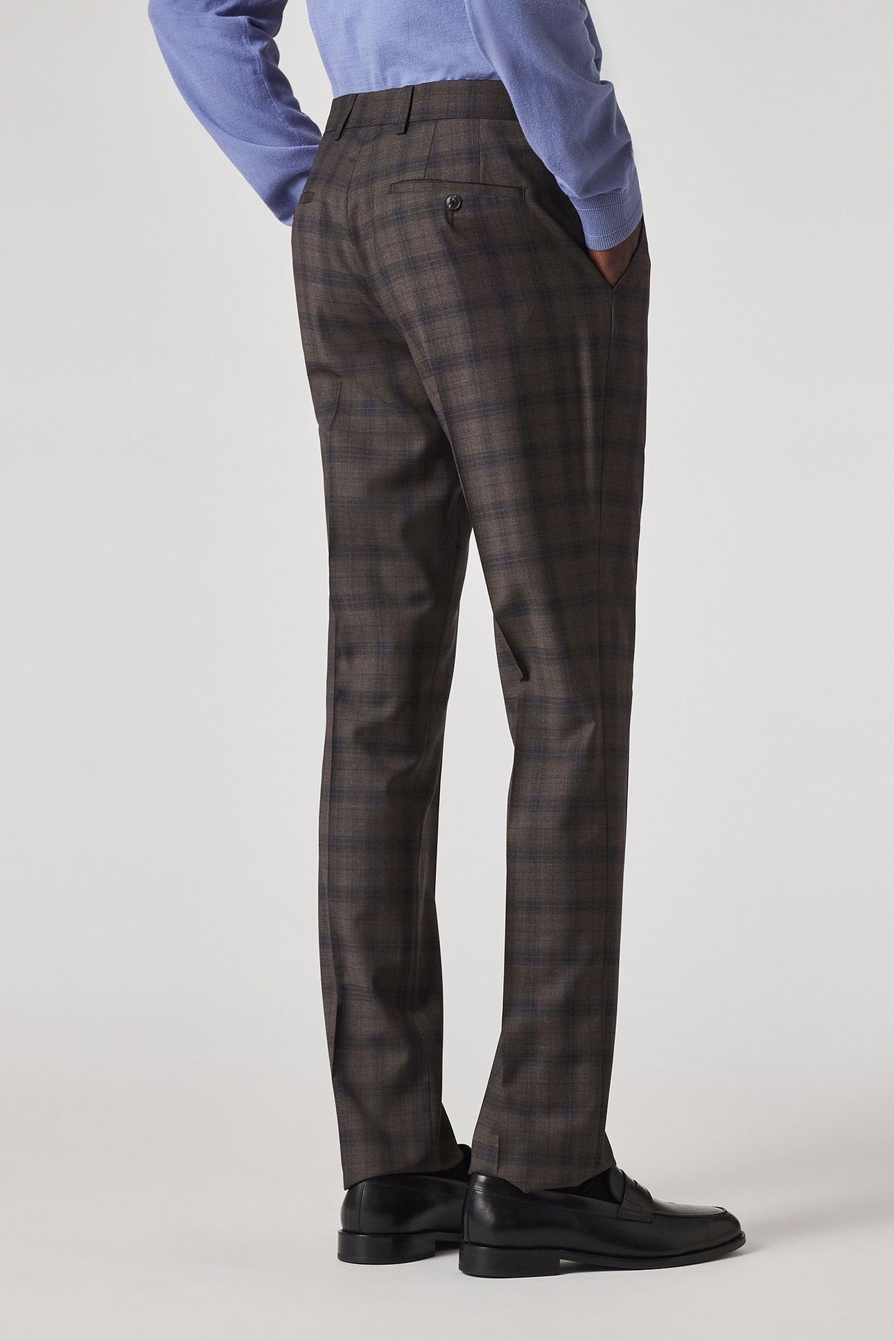 MENS TAILORED FIT 2 BUTTON SUIT HAZELNUT 4