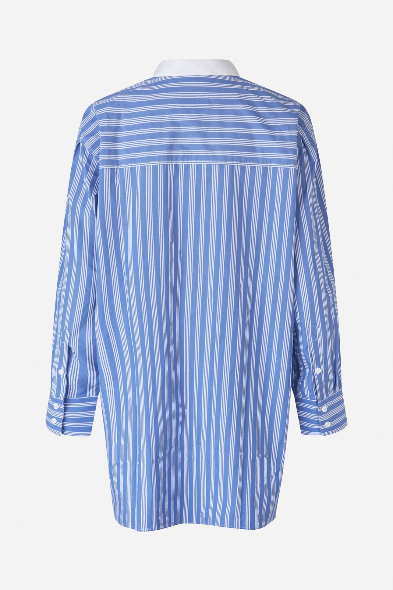 ANCIA DRESS WEDGE BLUE STRIPE 4