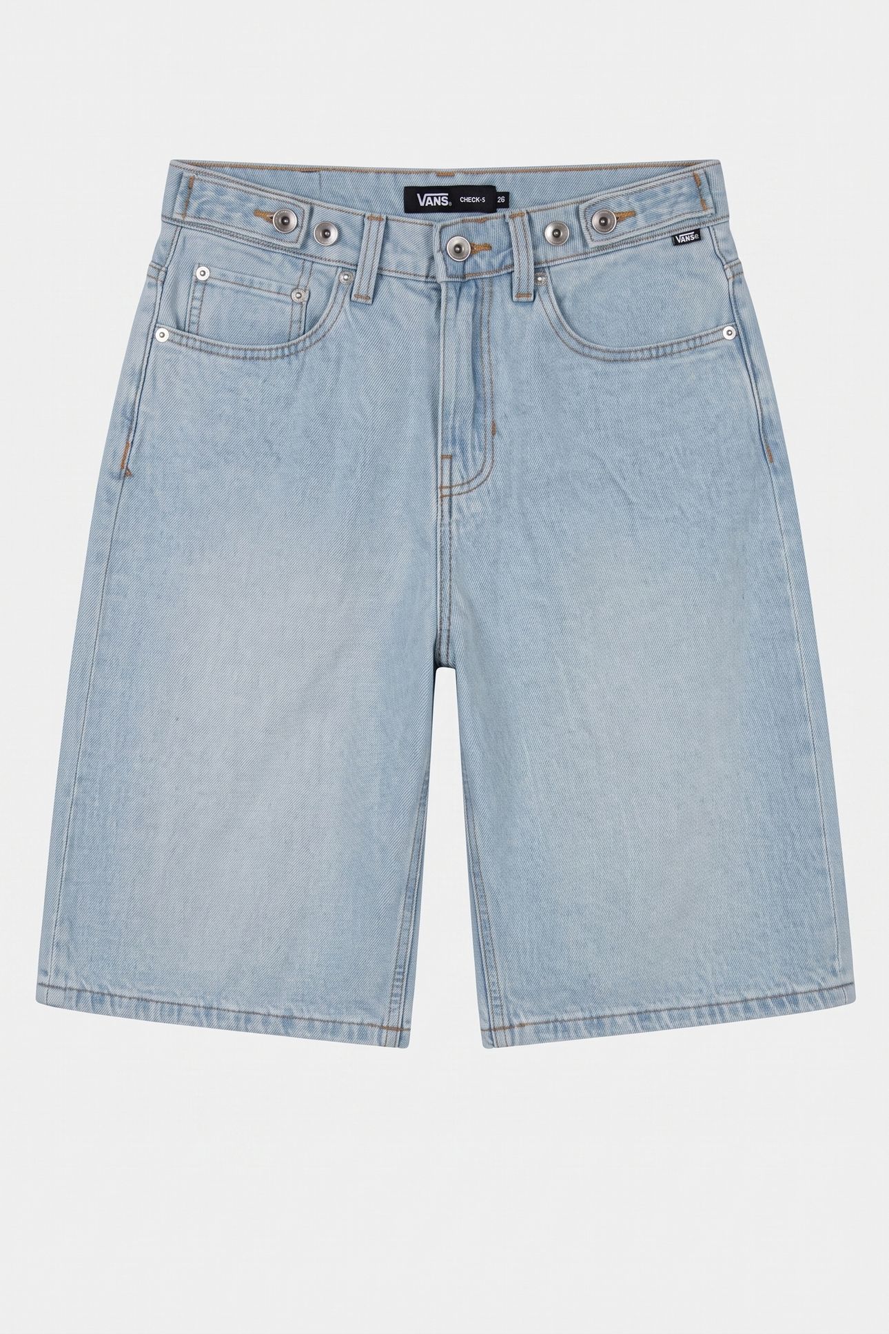 CINCHED CHECK 5 BAGGY SHORTS GREY 3