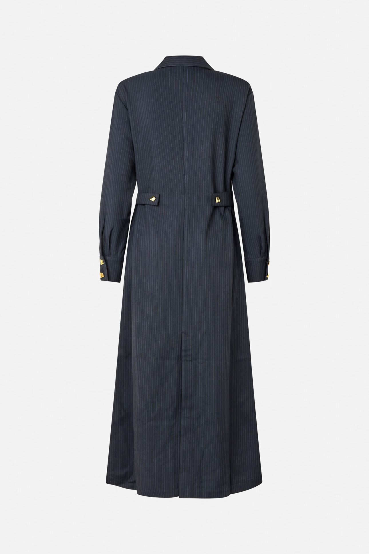ANNELLA DRESS BLACKISH PINSTRIPE 4