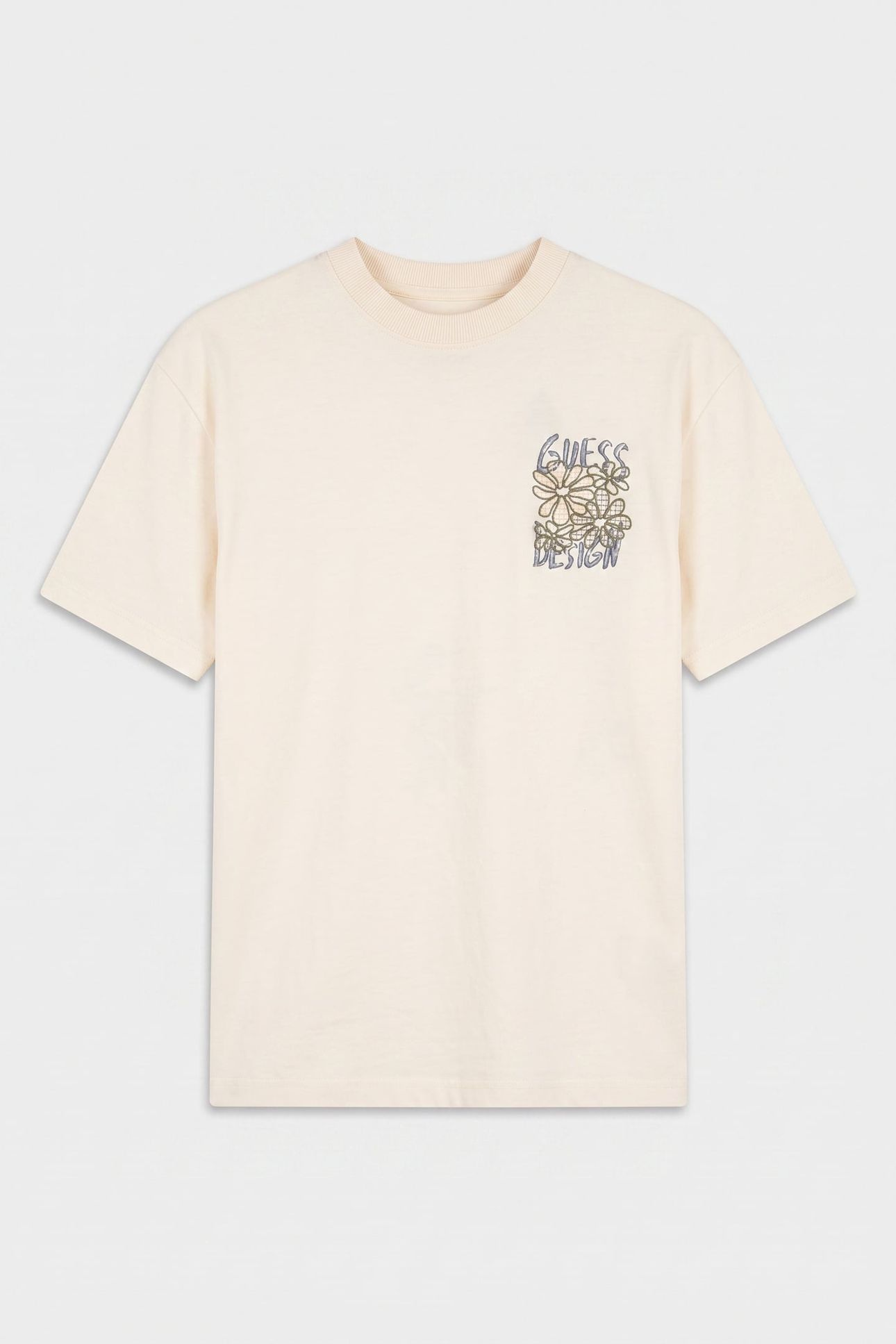 SS CN FLOWER TEE PEARL WHITE 3