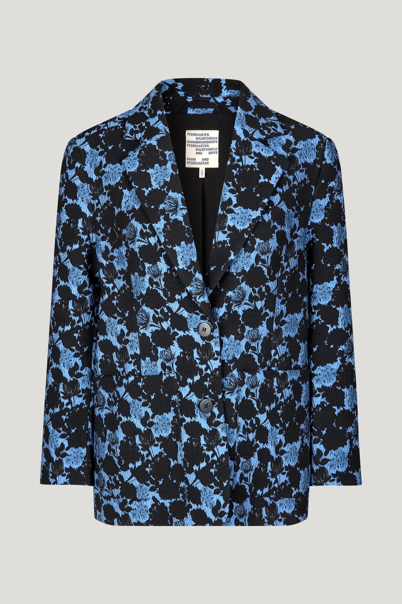 BIA JACKET BLUE FLOWER JACQUARD 3