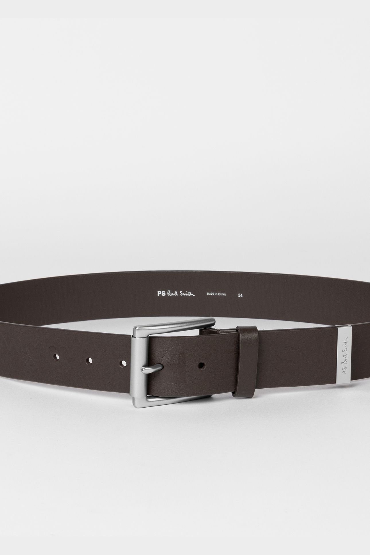 MEN BELT PS CLIP CHOCOLATE 1