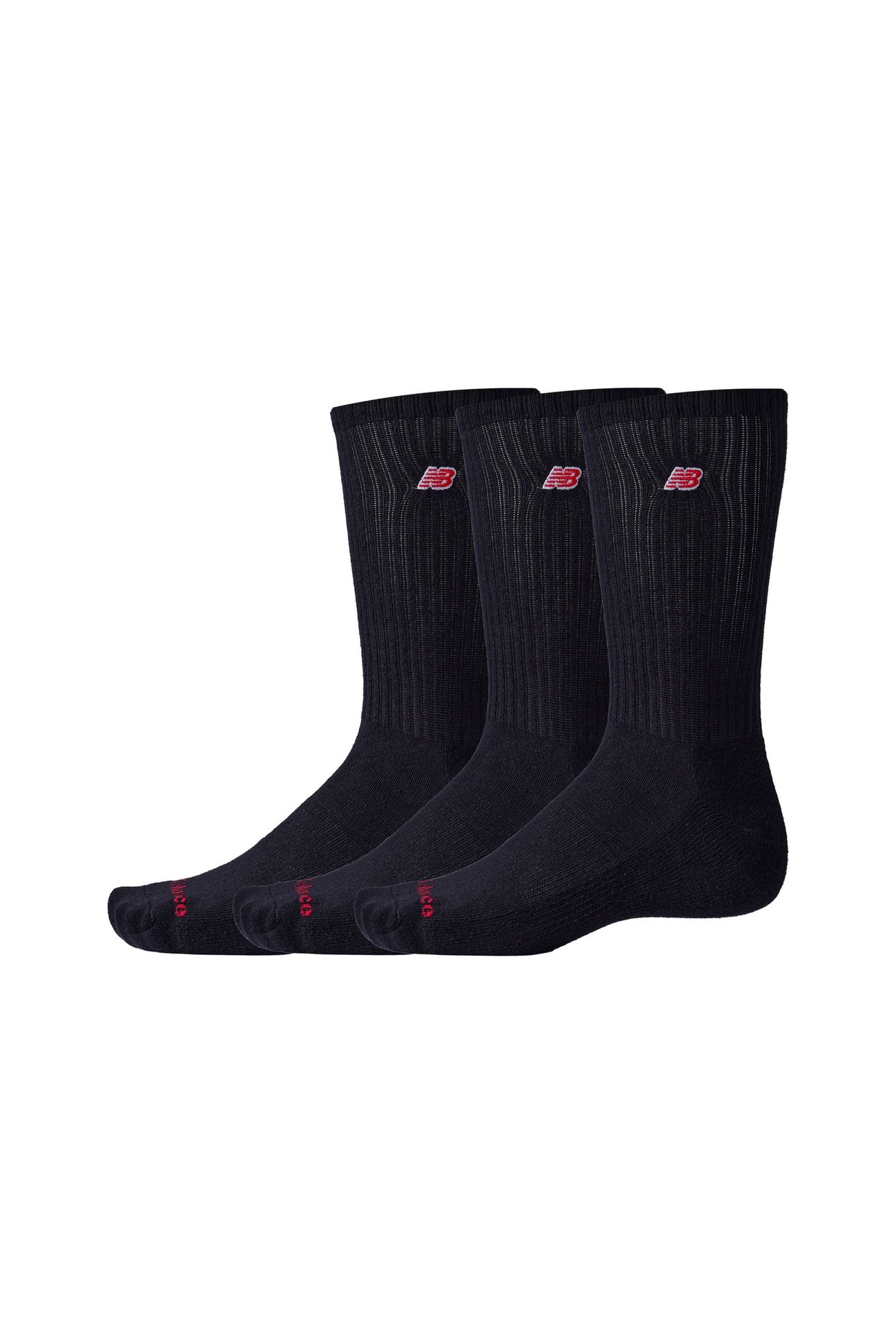 UNISEX PATCH LOGO CREW 3 PACK BLACK 2