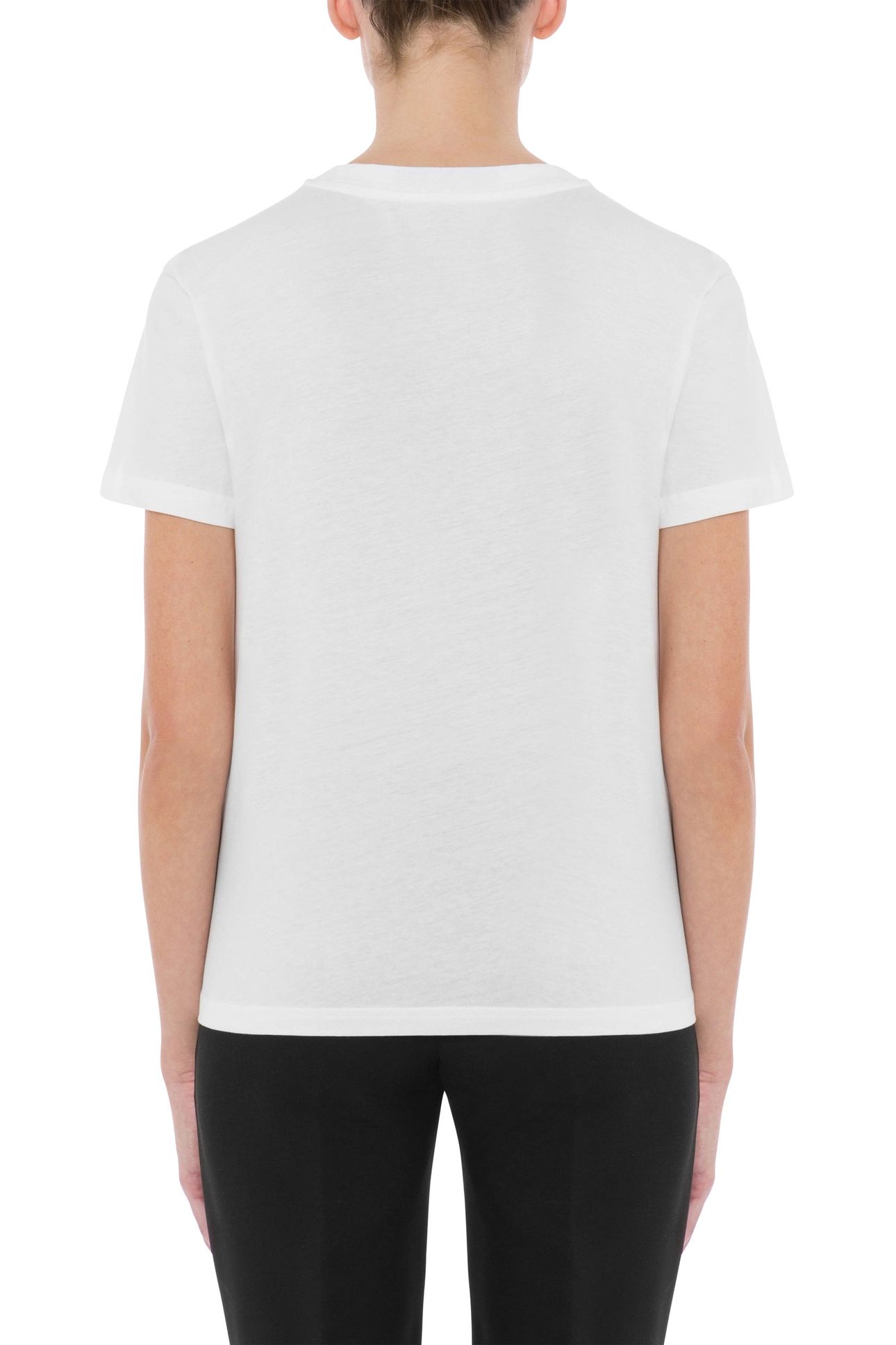 MOSCHINO TEDDY BEAR ORGANIC JERSEY T-SHIRT WHITE 2