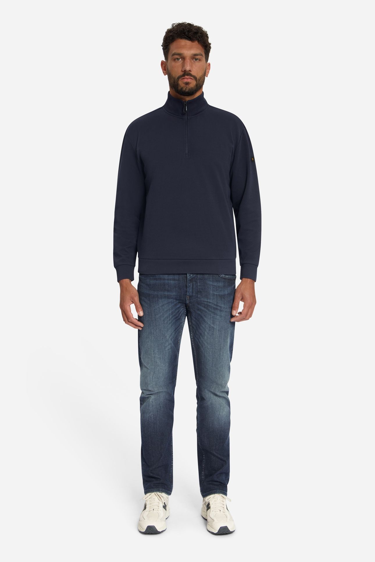 SWEATER HALF ZIP DARK NIGHT 1