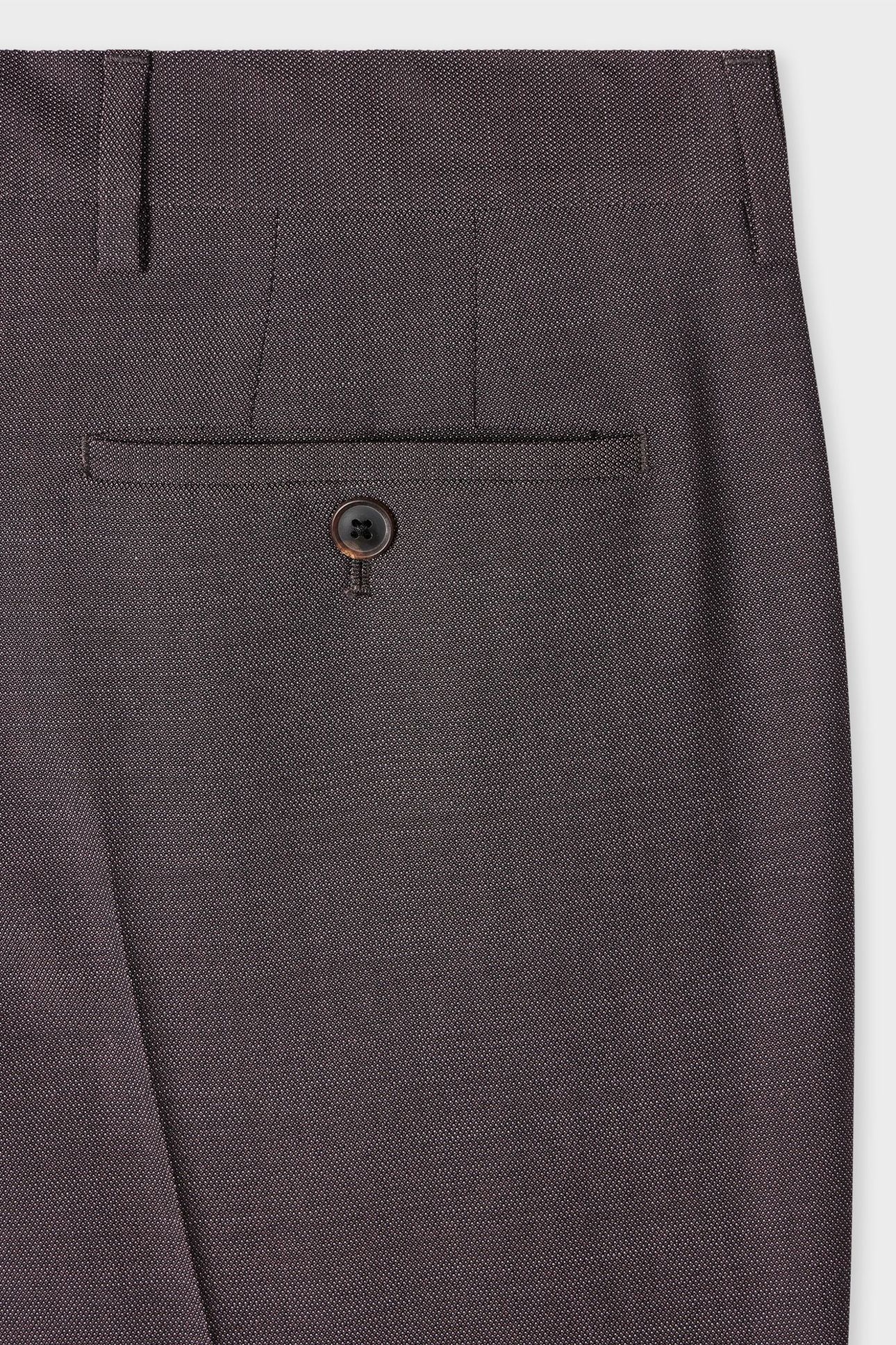 MENS TAILORED FIT 2 BUTTON SUIT CHOCOLATE 6