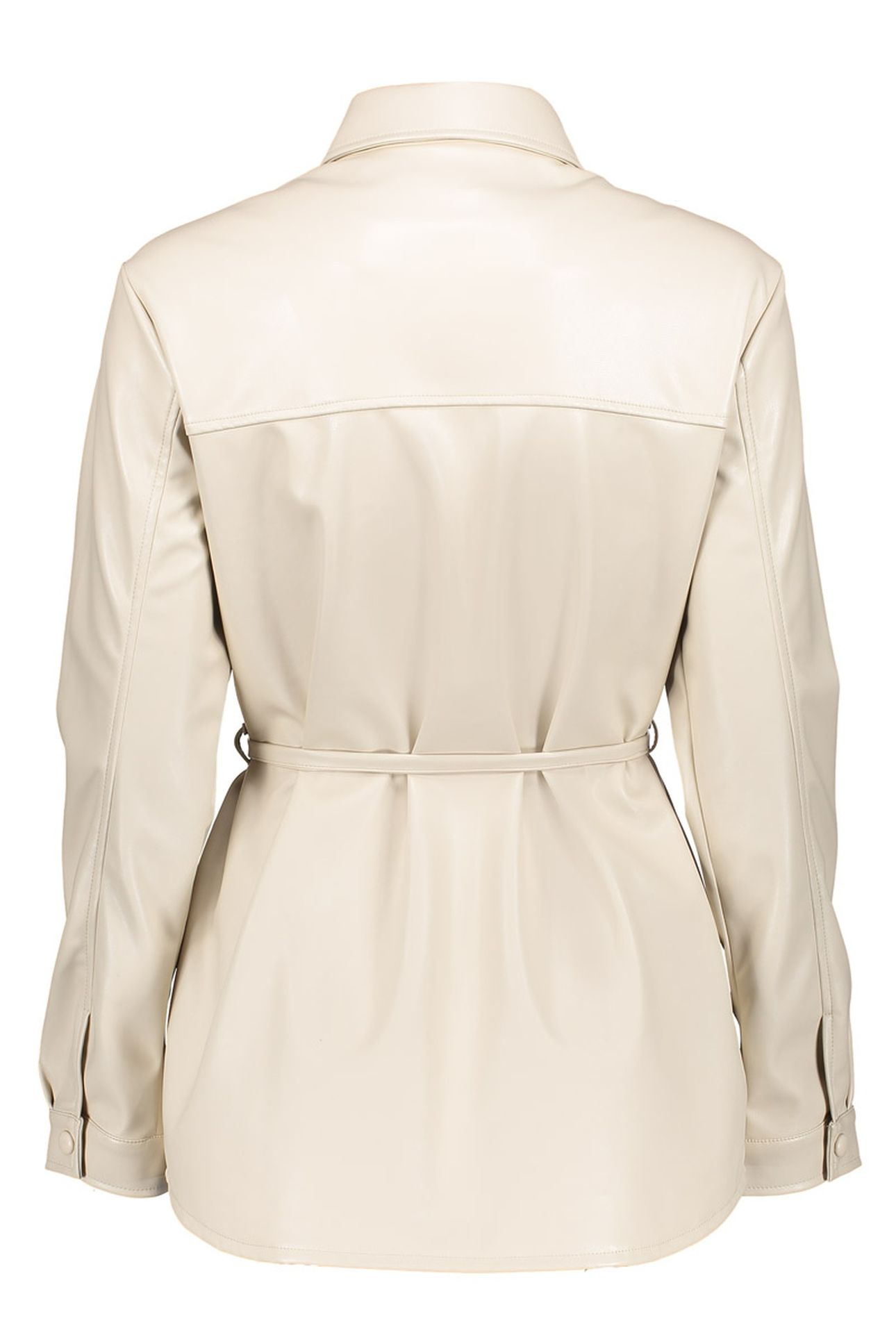 BLOUSE PU & BELT OFF-WHITE 2