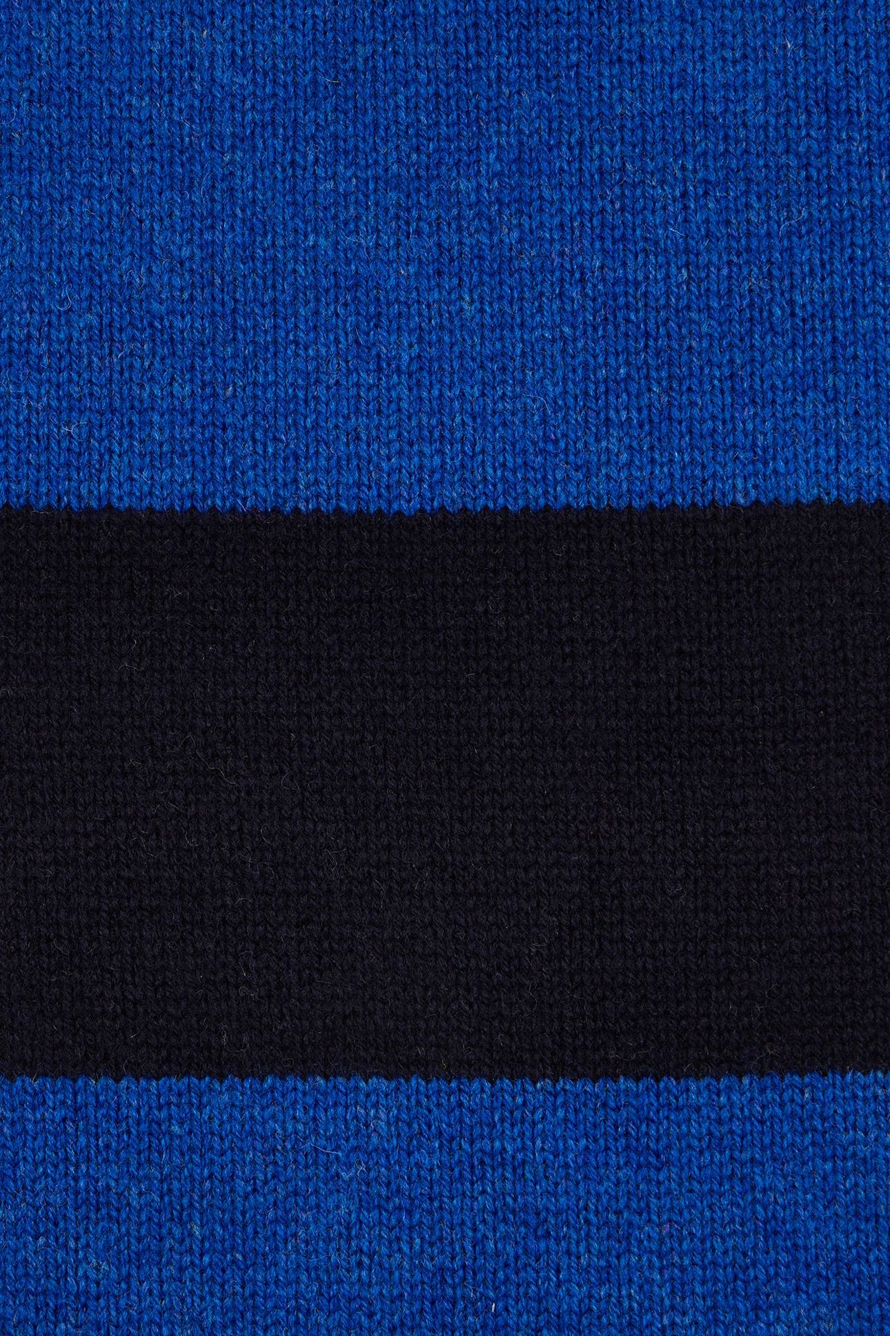 MEN SCARF SIG BLOCK STRPE NAVY 7