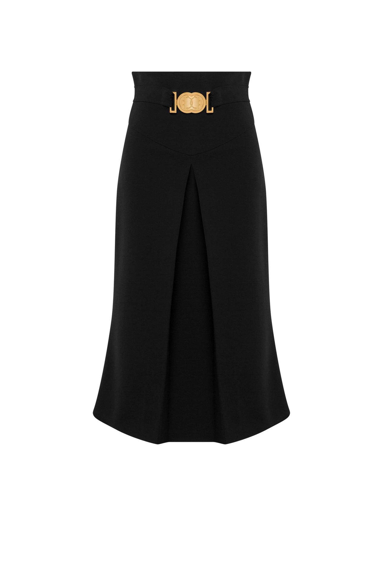 DOUBLE SMILEY®LOGO CRÊPE SKIRT BLACK 3