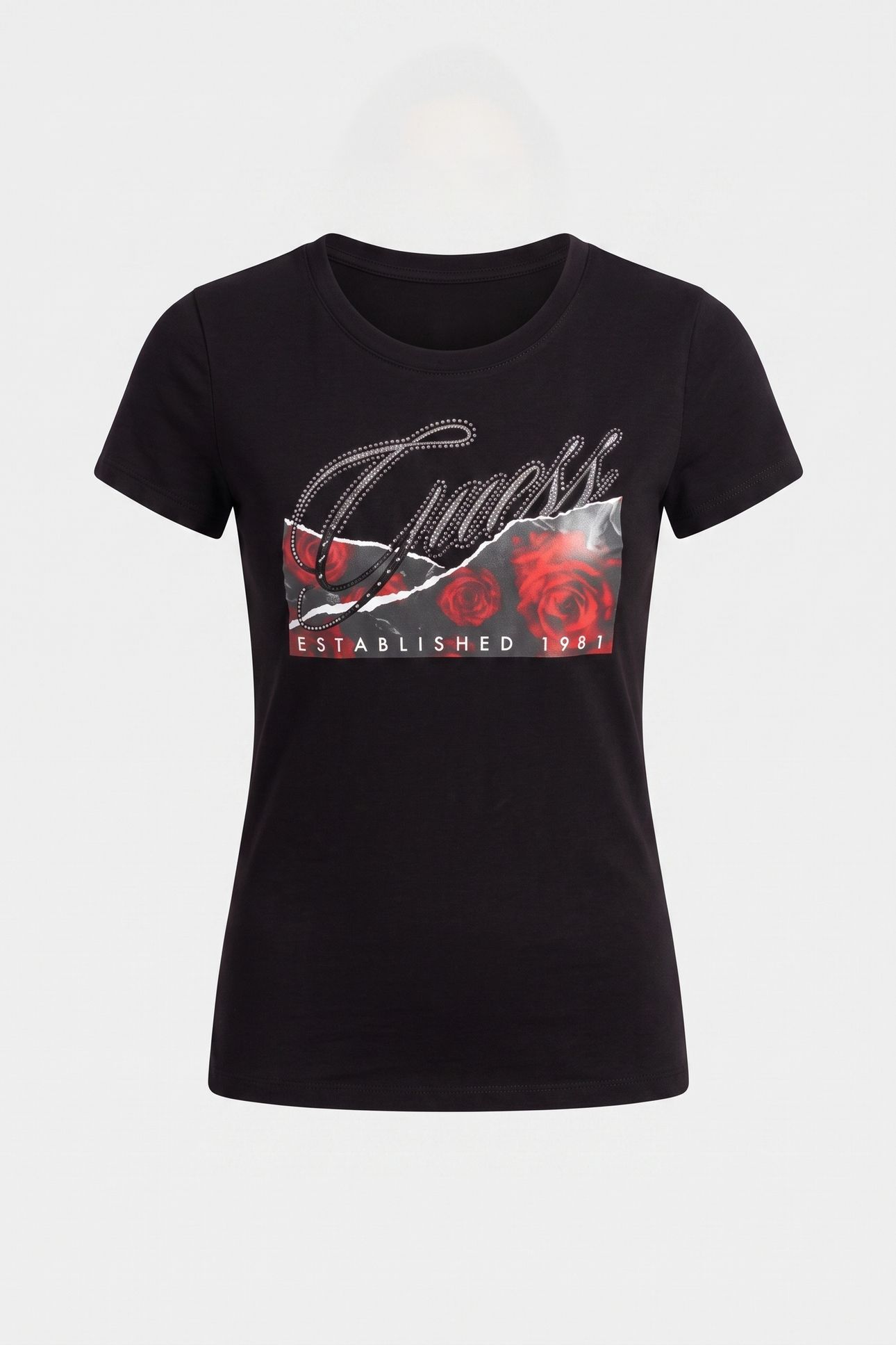 SS CN ROSES PRINT JET BLACK A996 3