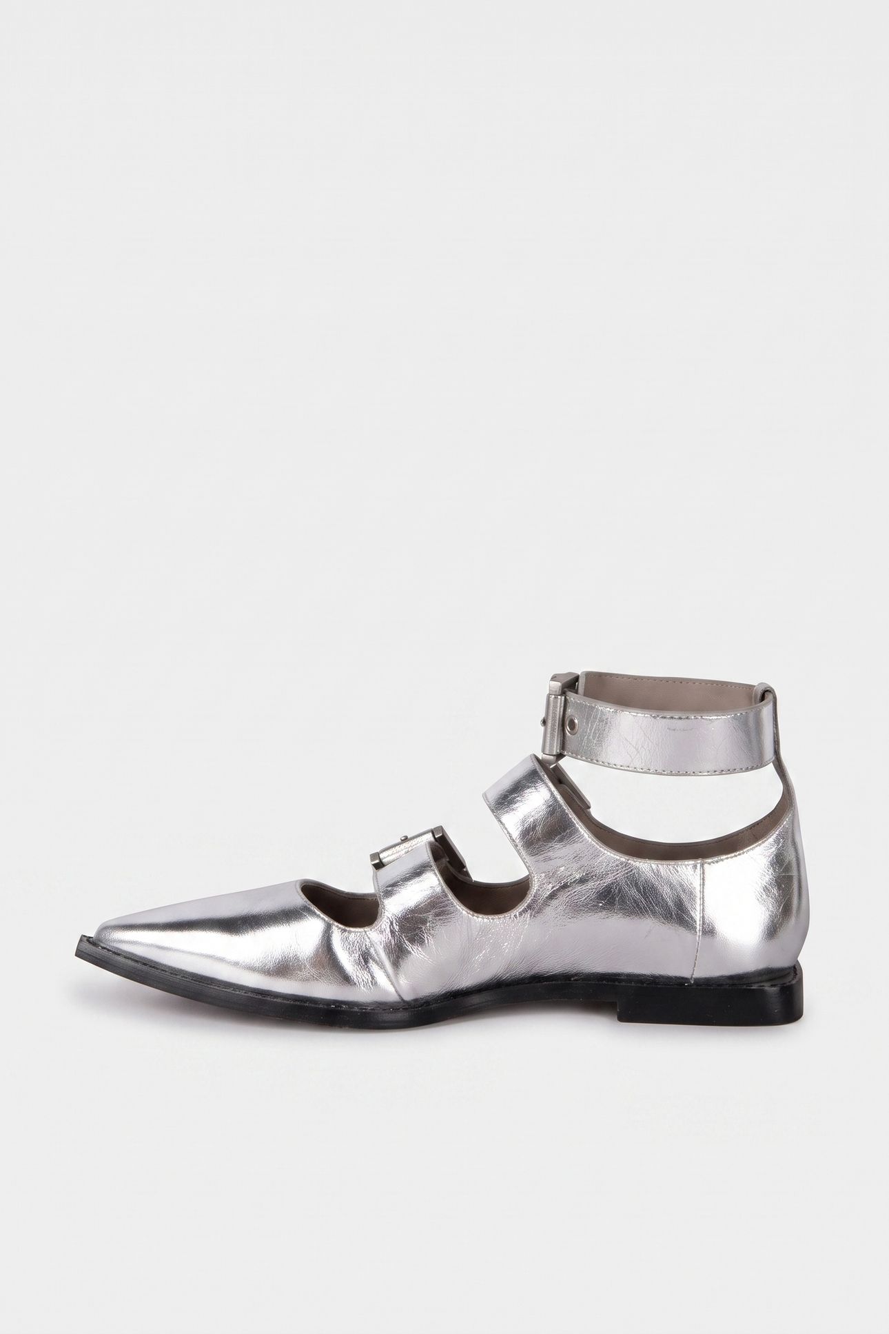SUSAN BUCKLE SHOE SILVER 4