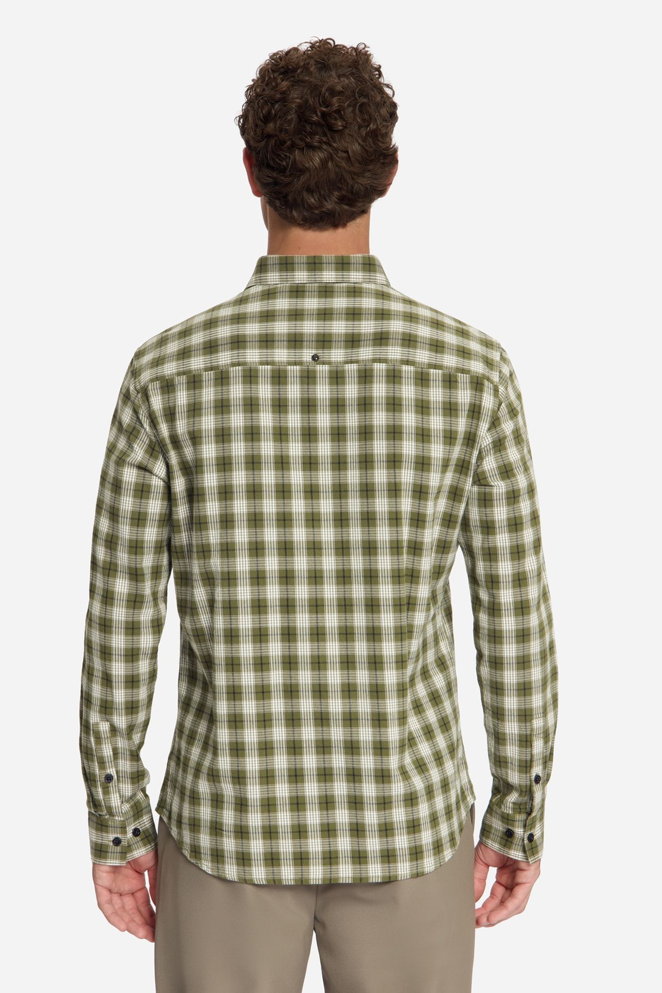 SHIRT YARN DYED CHECK MOSS 4