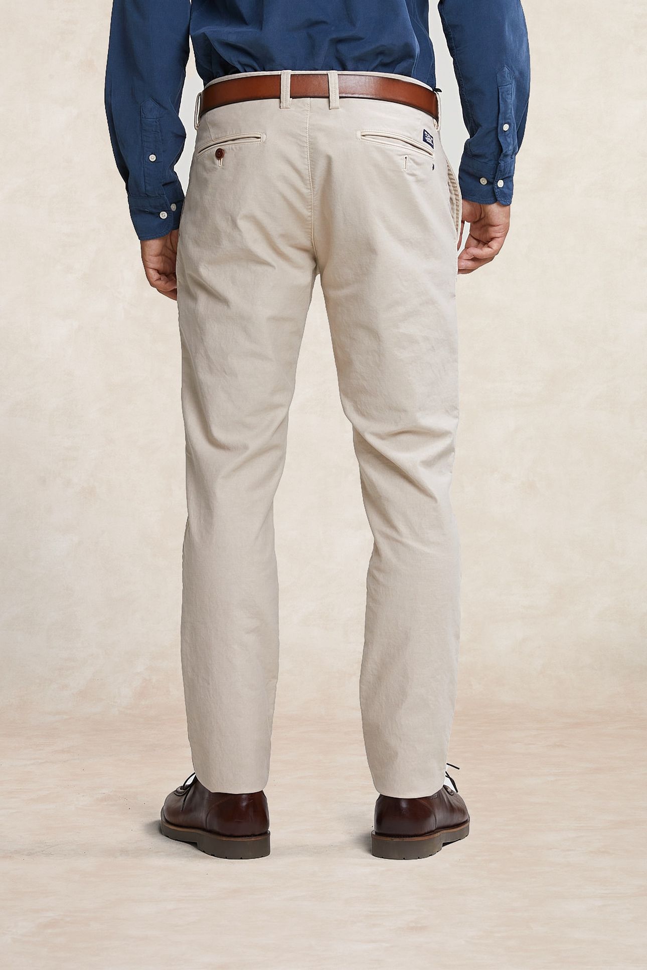 SLIM FIT BASIC CHINO PANTS SAND BEIGE 2