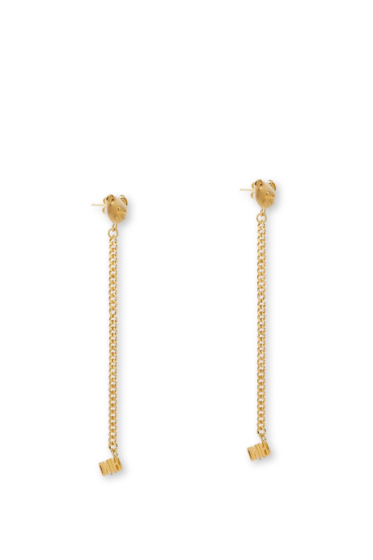 MOSCHINO TEDDY BEAR EAR CUFF EARRINGS GOLD 2