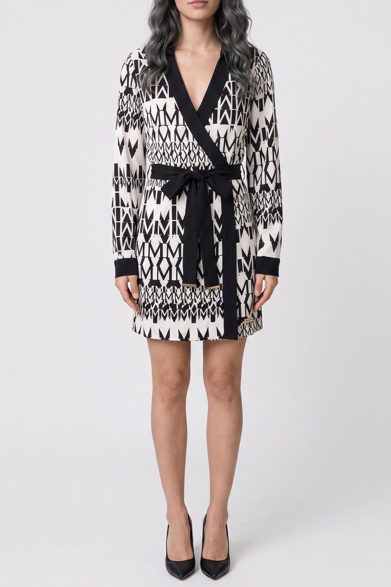 BRITNEY WRAP LS SHOR GEOMETRIC MONOGRAM B 1