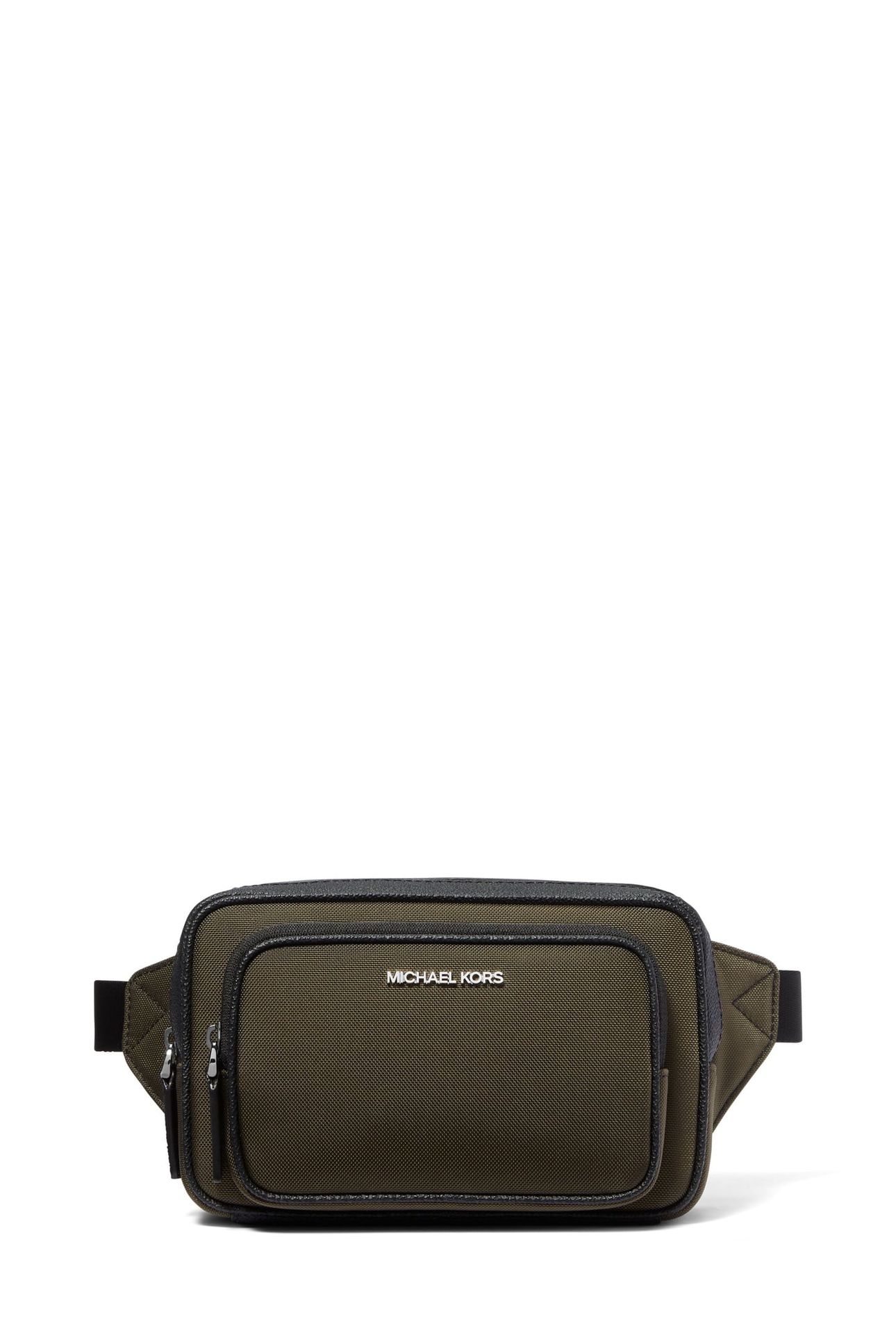 DOUBLE ZIP BELT BAG OLIVE 1