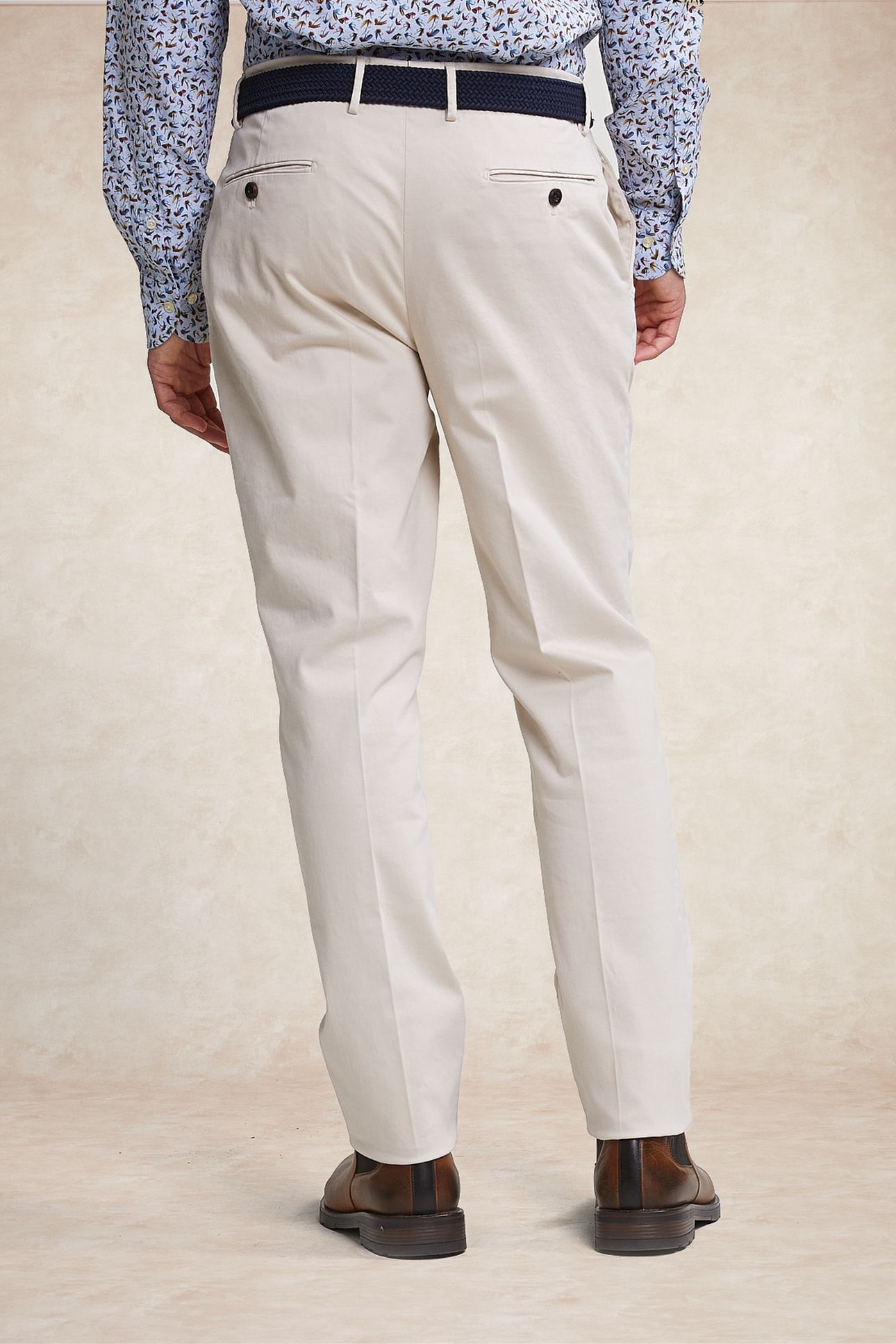 COTTON STRETCH PANTS SAND 2