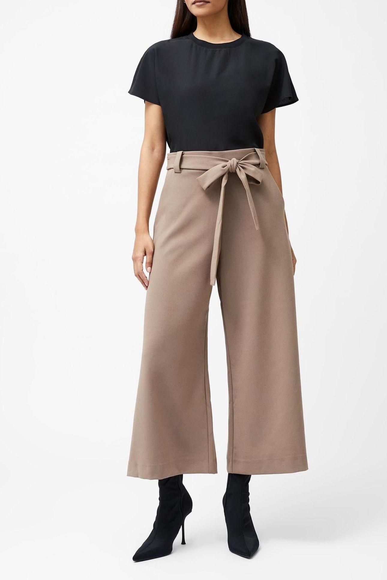 WHISPER BELTED CULOTTES MOCHA MOUSSE 1
