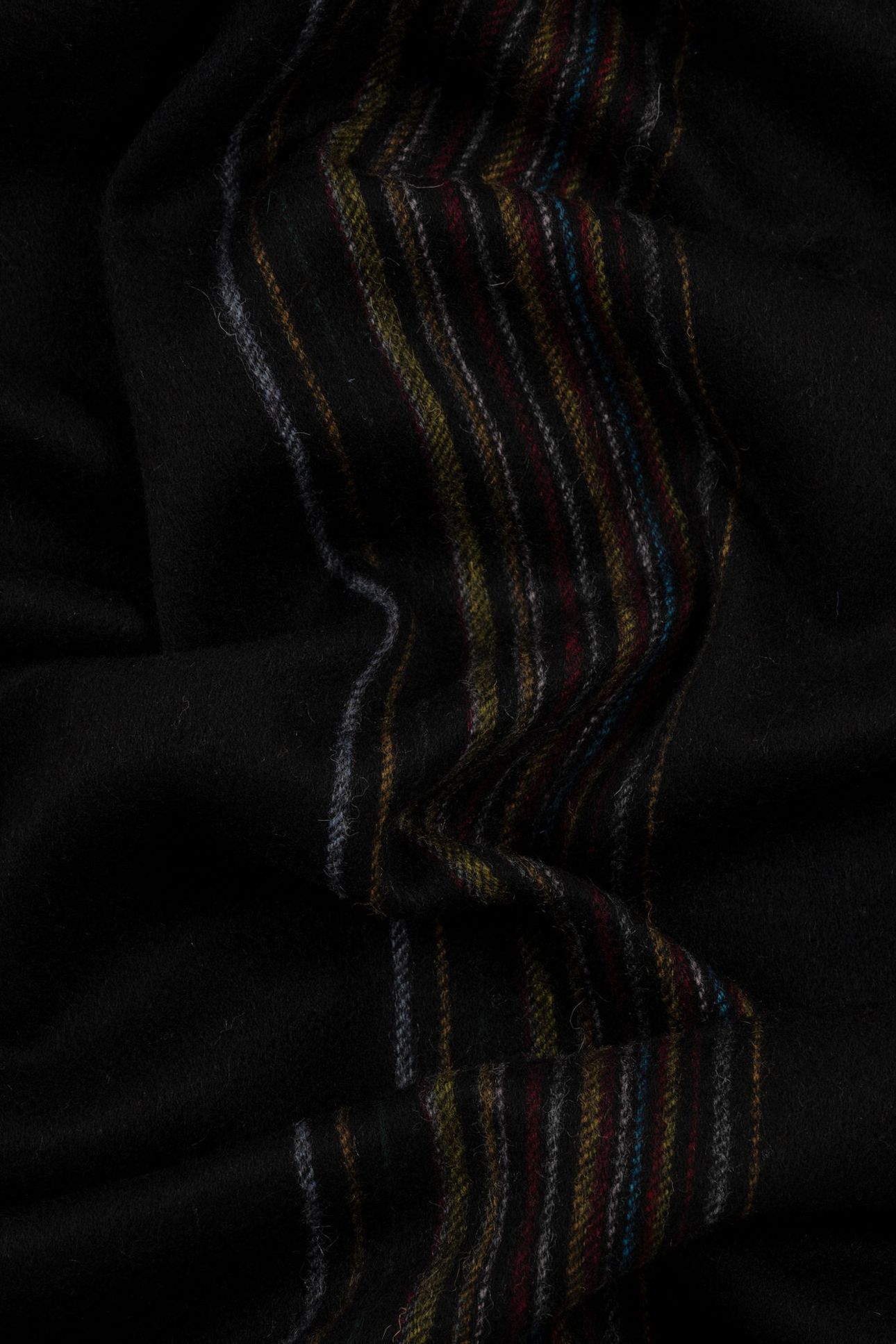 MEN SCARF OFFSET SIGNATR BLACK 9