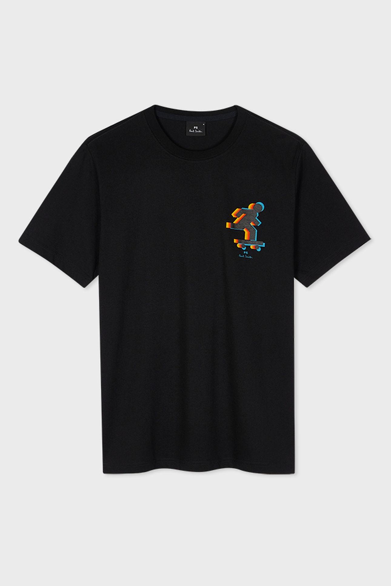 MENS REG FIT SS T SHIRT SKATER BLACK 4