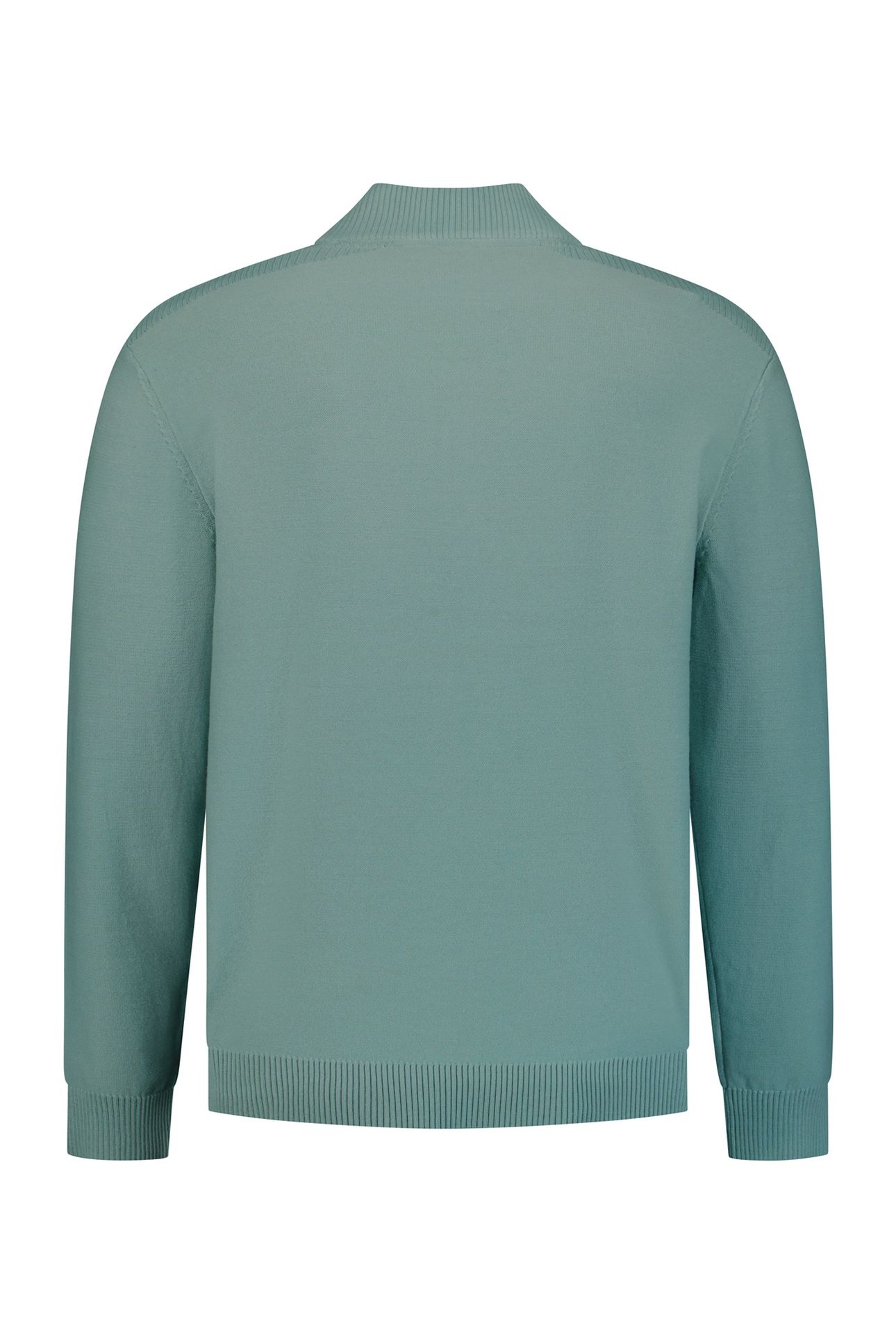 PULLOVER HALF ZIP SHOULDER DETAIL DUSTY BLUE 2
