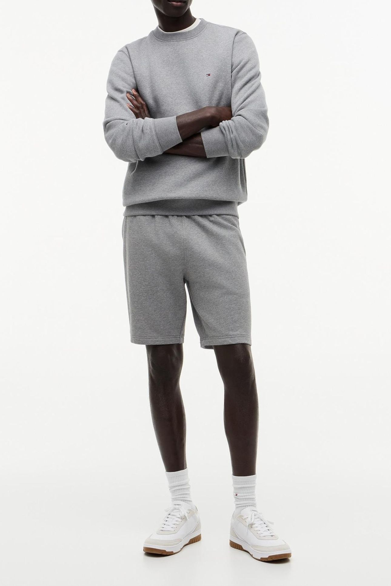 ESSENTIAL TERRY SWEATER MEDIUM GREY HEATHER 2