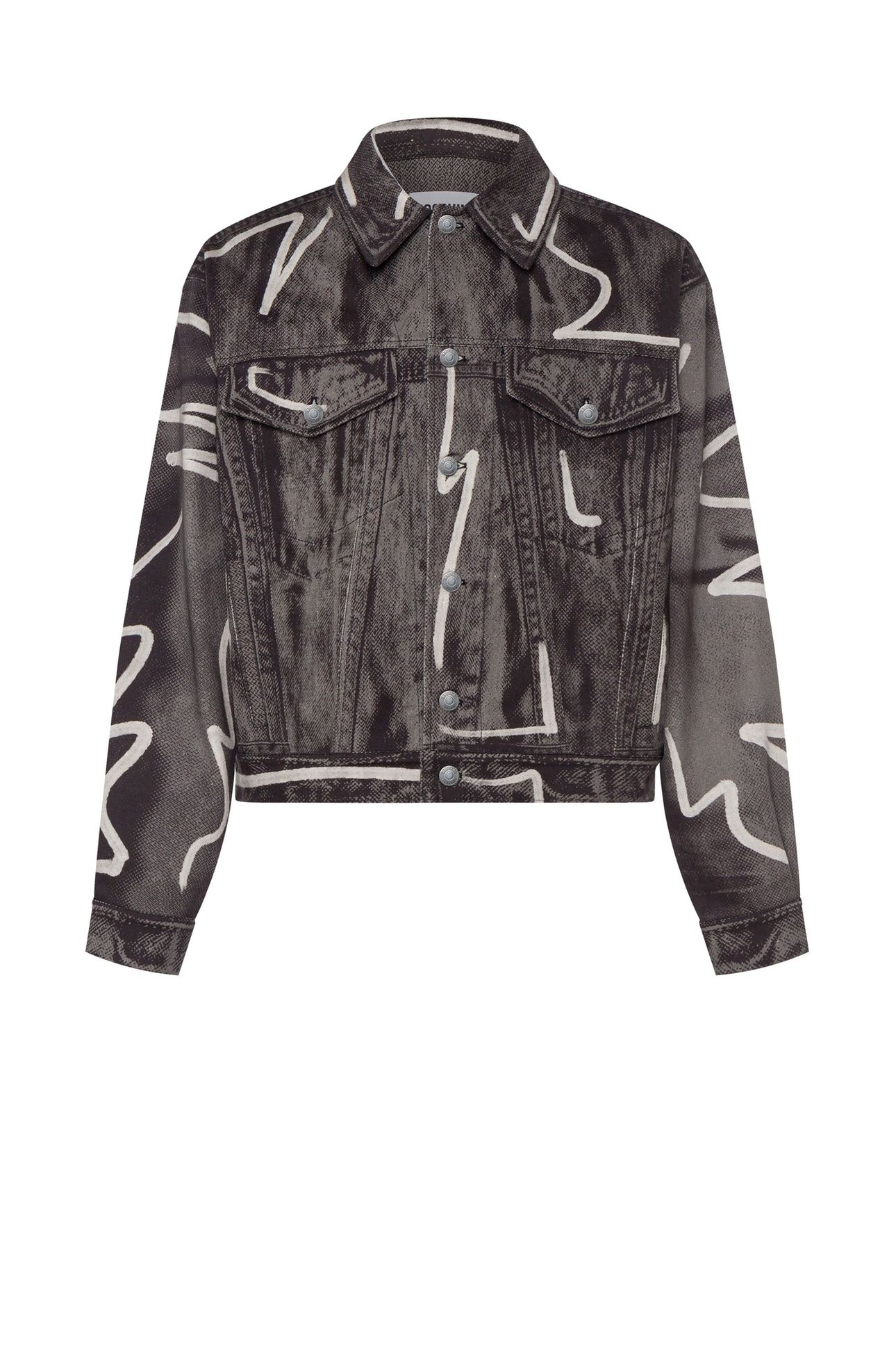 SHADOWS & SQUIGGLES COTTON BULL JACKET GREY 3