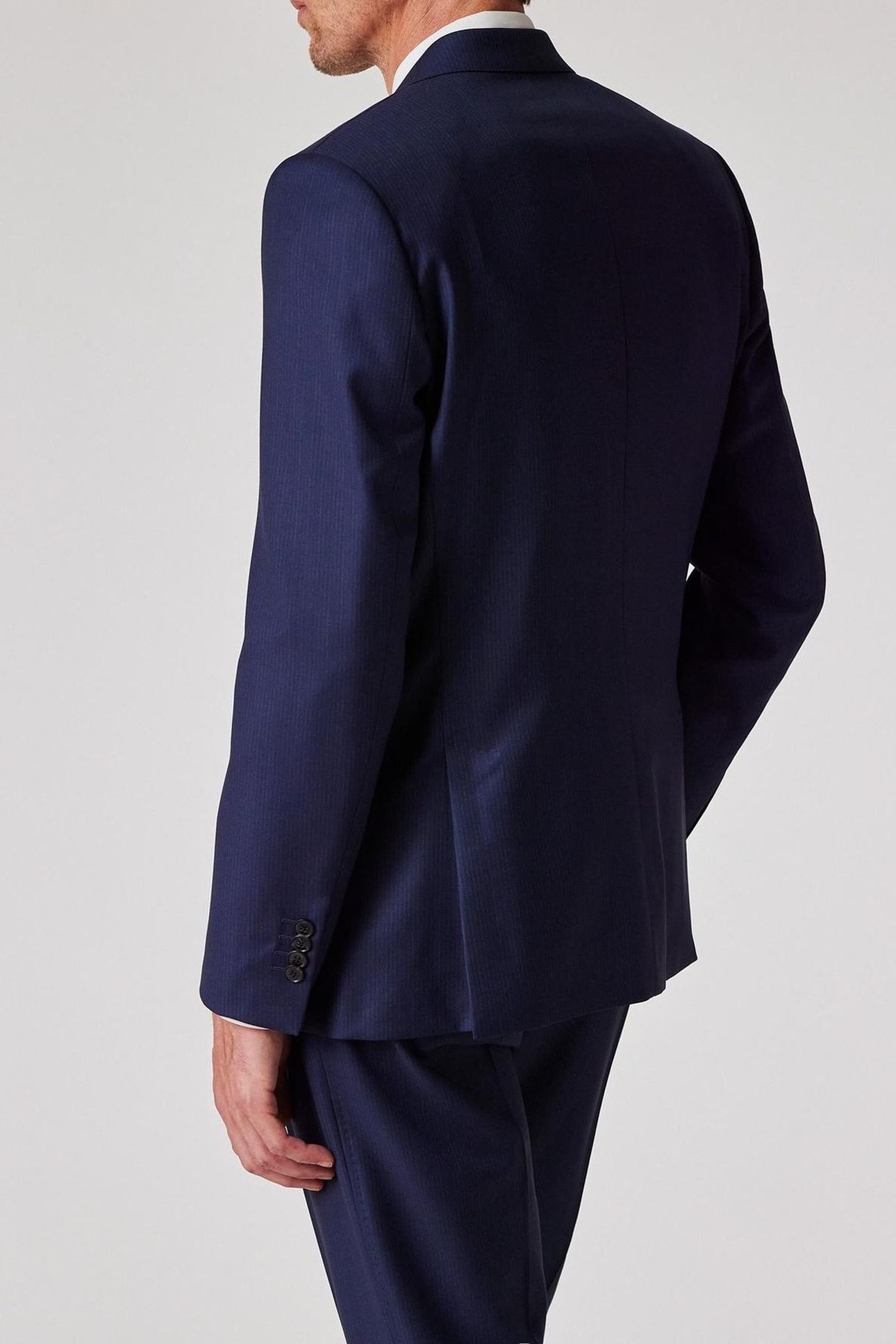 MENS TAILORED FIT 2 BUTTON JACKET NAVY 2