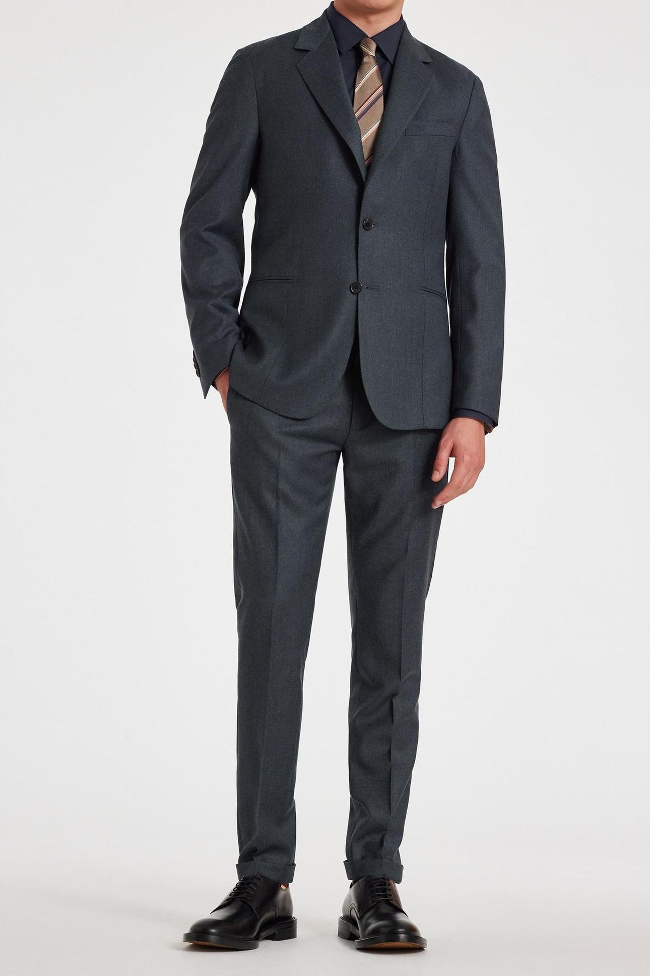 GENTS 2BTN JACKET PETROL BLUE 2
