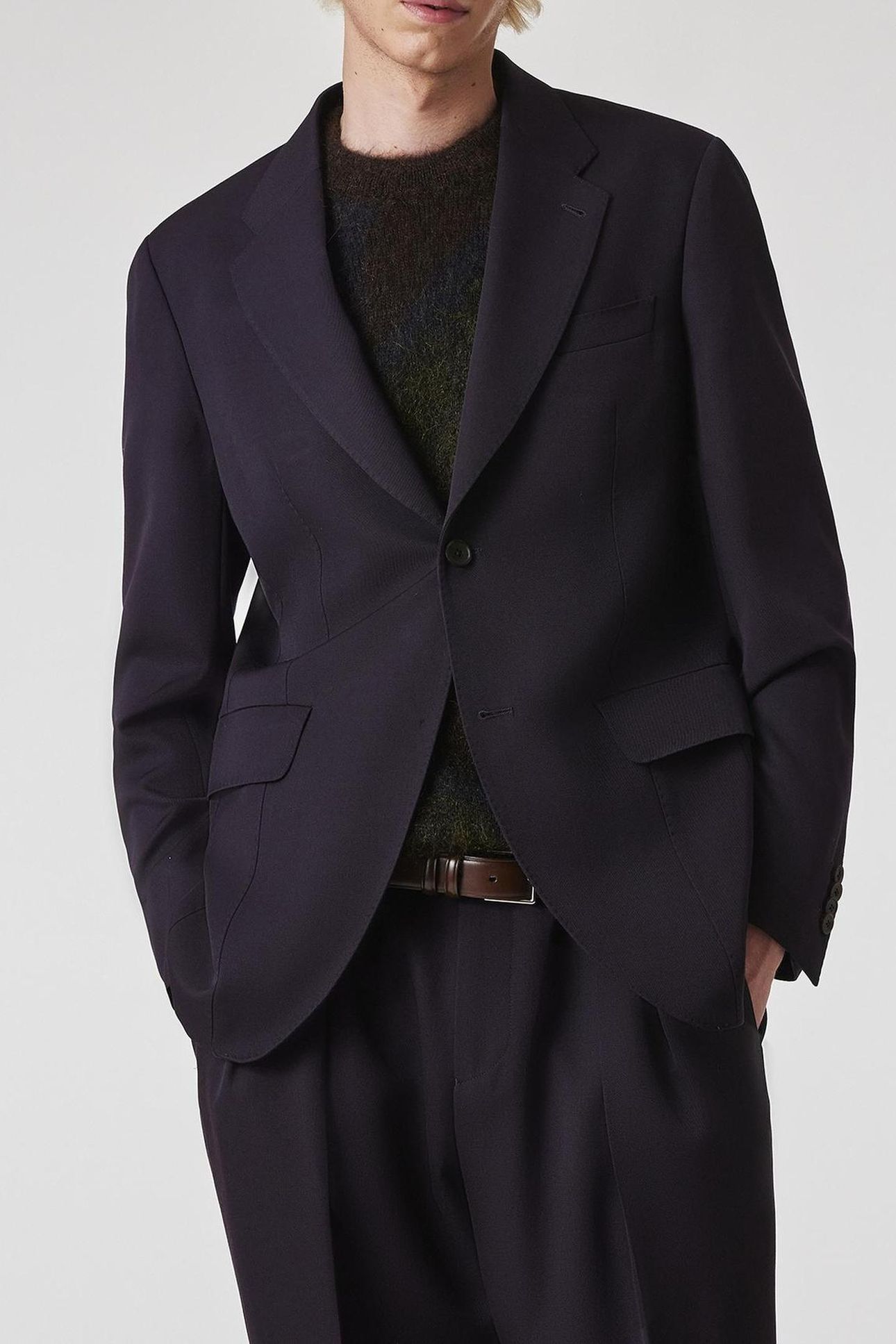 MENS 2 BUTTON JACKET DARK VIOLET 3