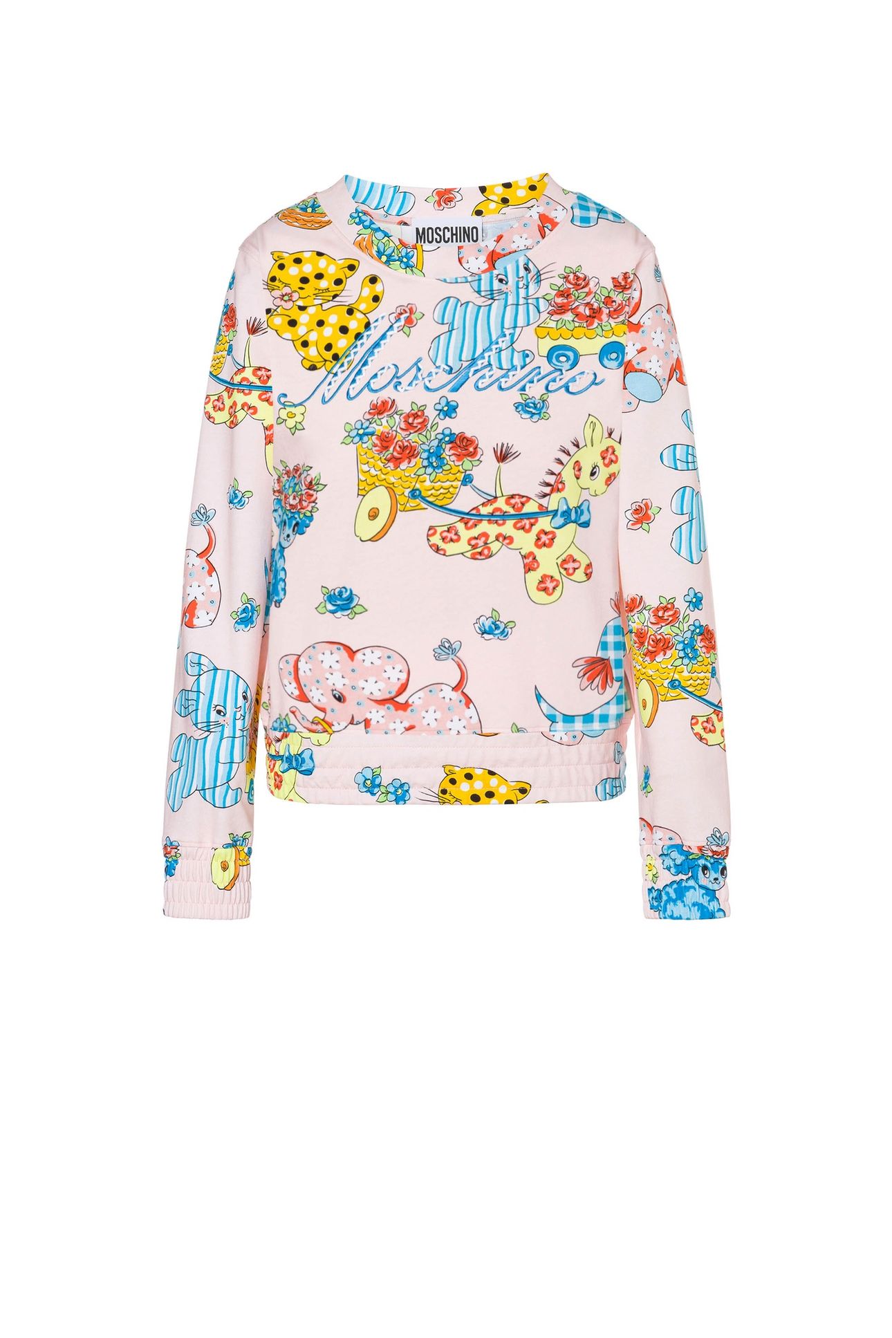 CALICO ANIMALS INTERLOCK SWEATSHIRT PINK 3