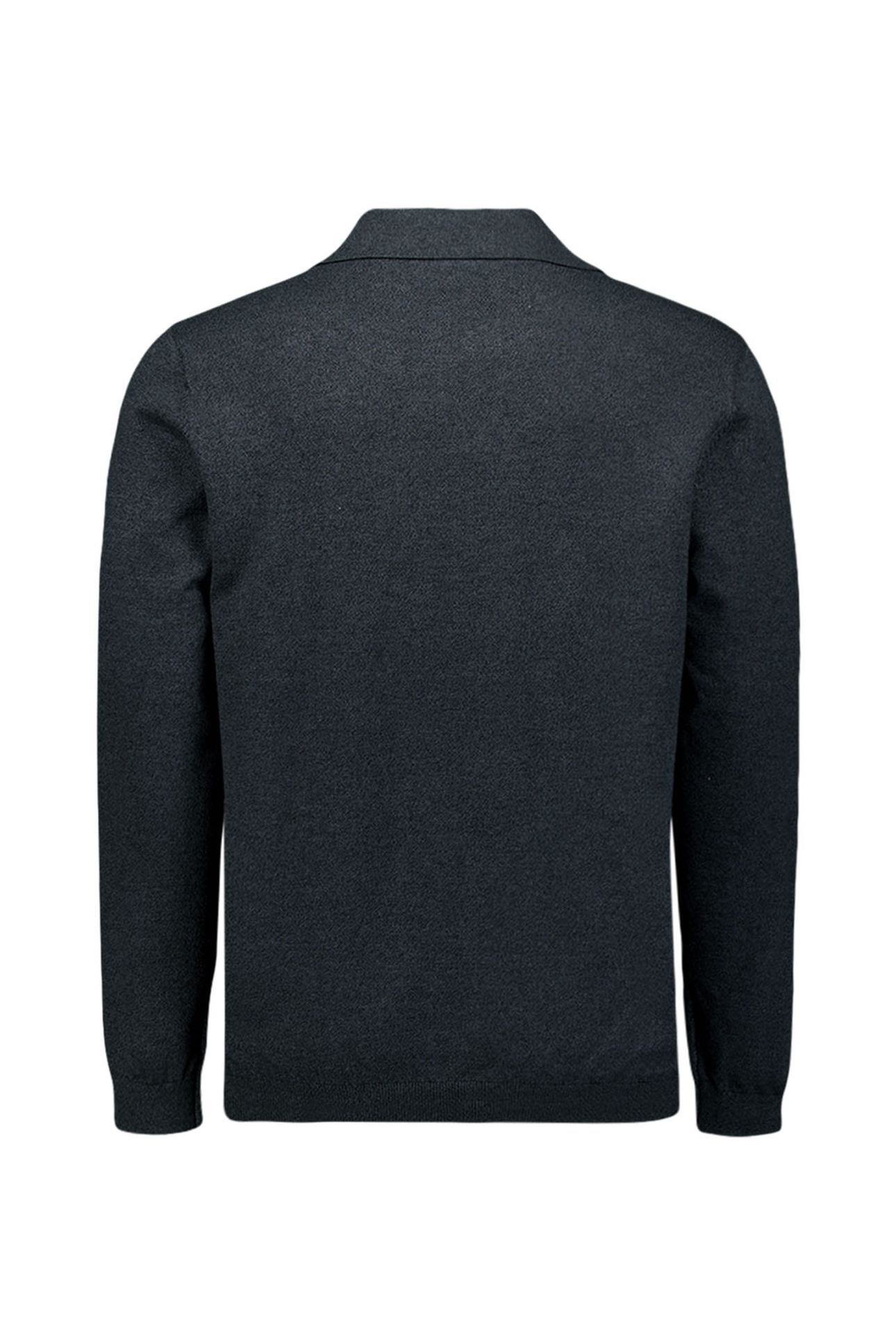 PULLOVER V POLO MELANGE DARK GREY 6
