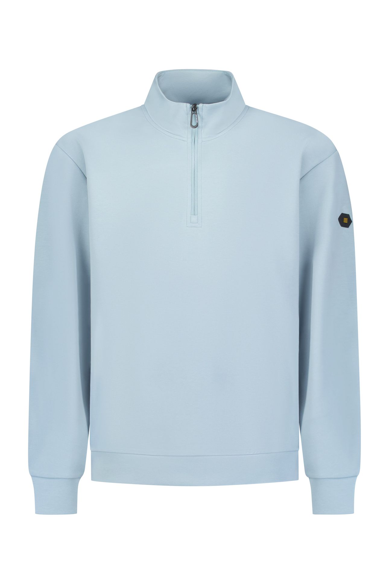 SWEATER HALF ZIP DUSTY BLUE 2