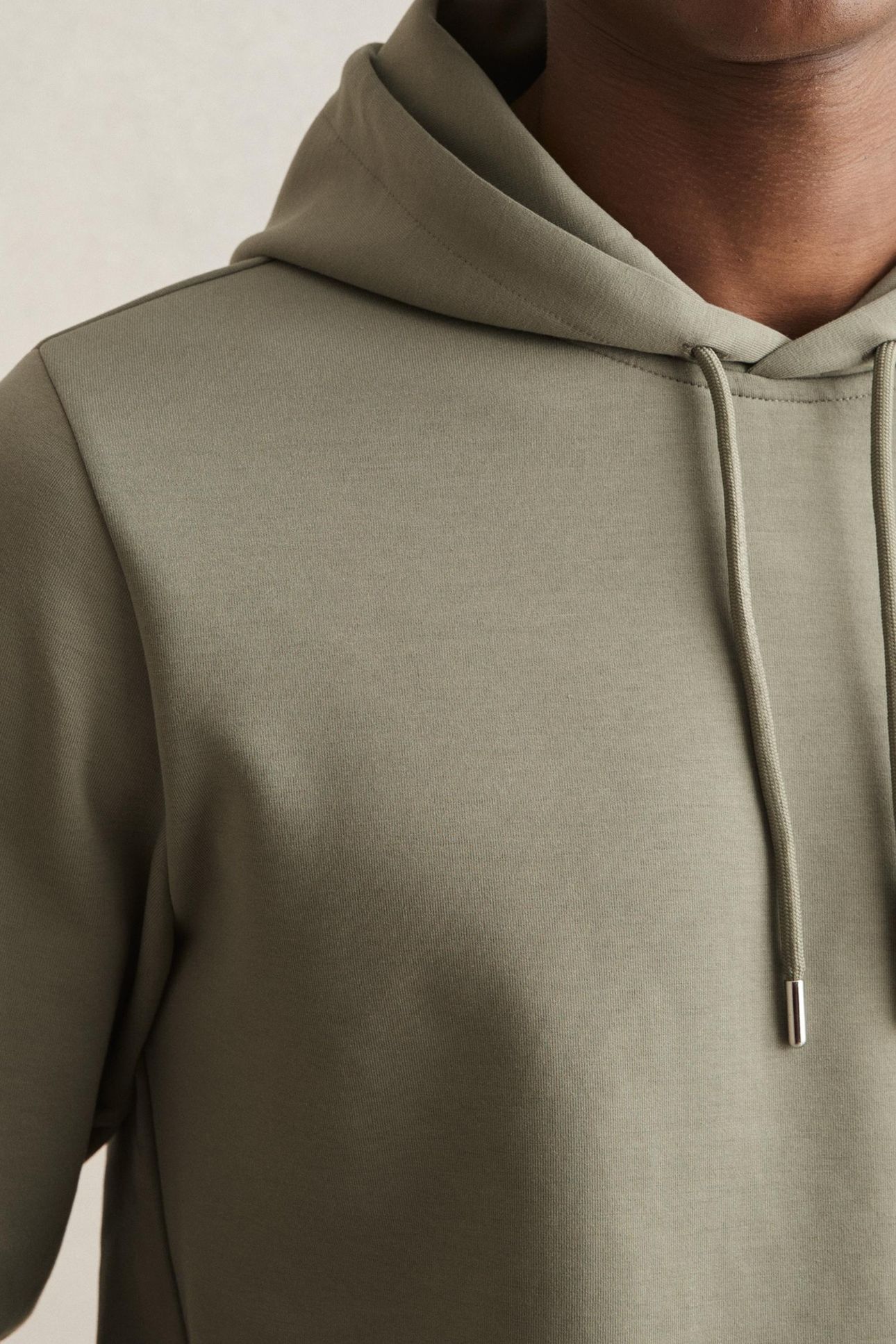 LS INTERLOCK HOODY SAGE 5