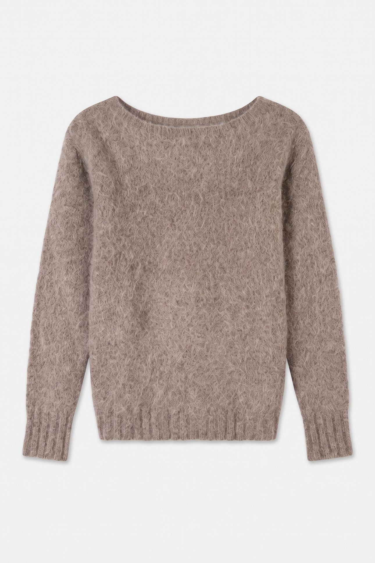 AGNES BOAT NECK TOP SILK TAUPE MULTI 3
