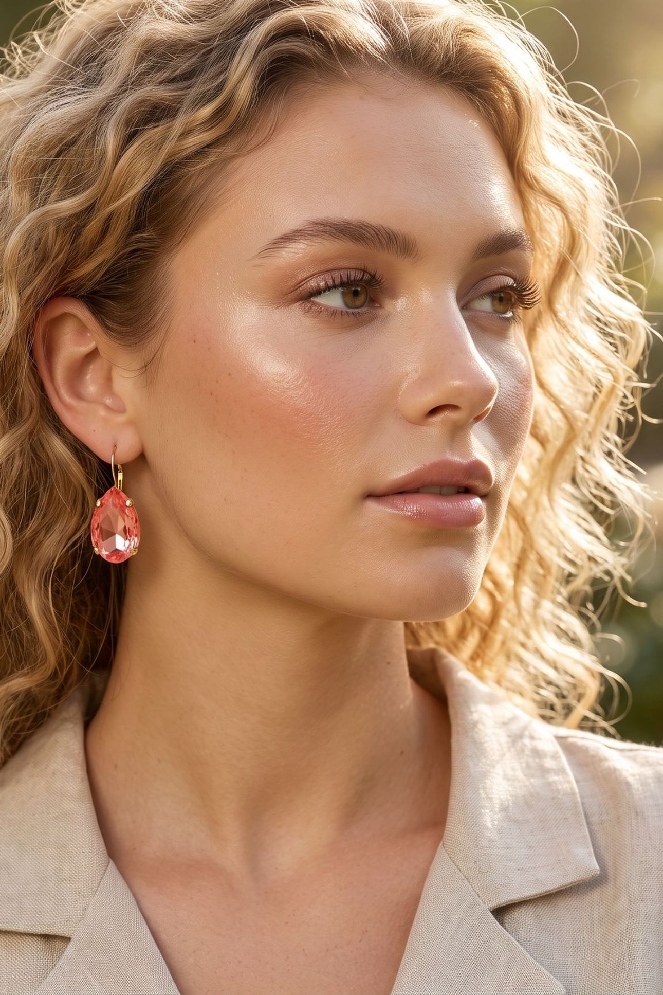 EVA EARHANGERS MAROON - SHORT RED 4