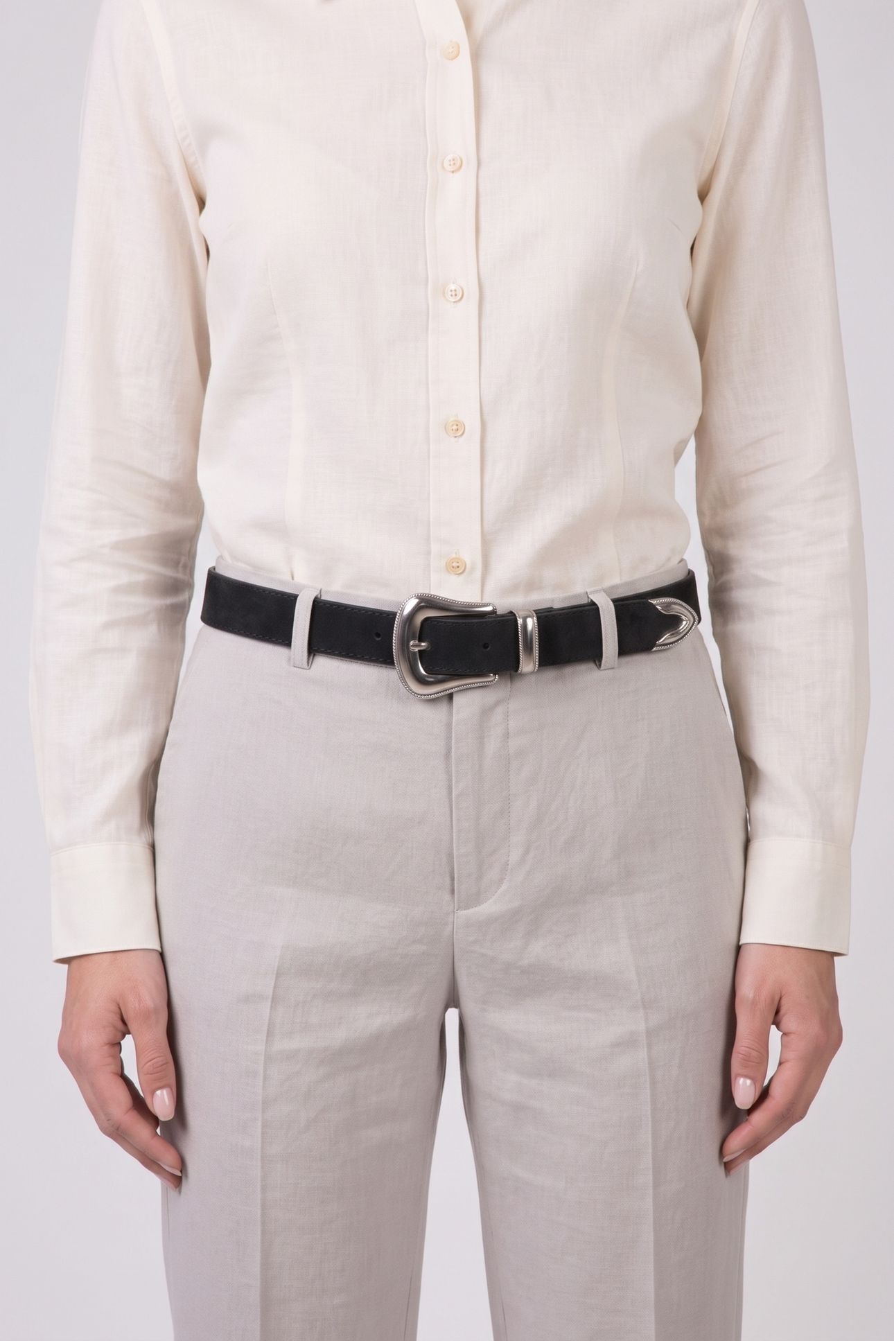 P ELLIS MID WAIST BELT BLACK 3