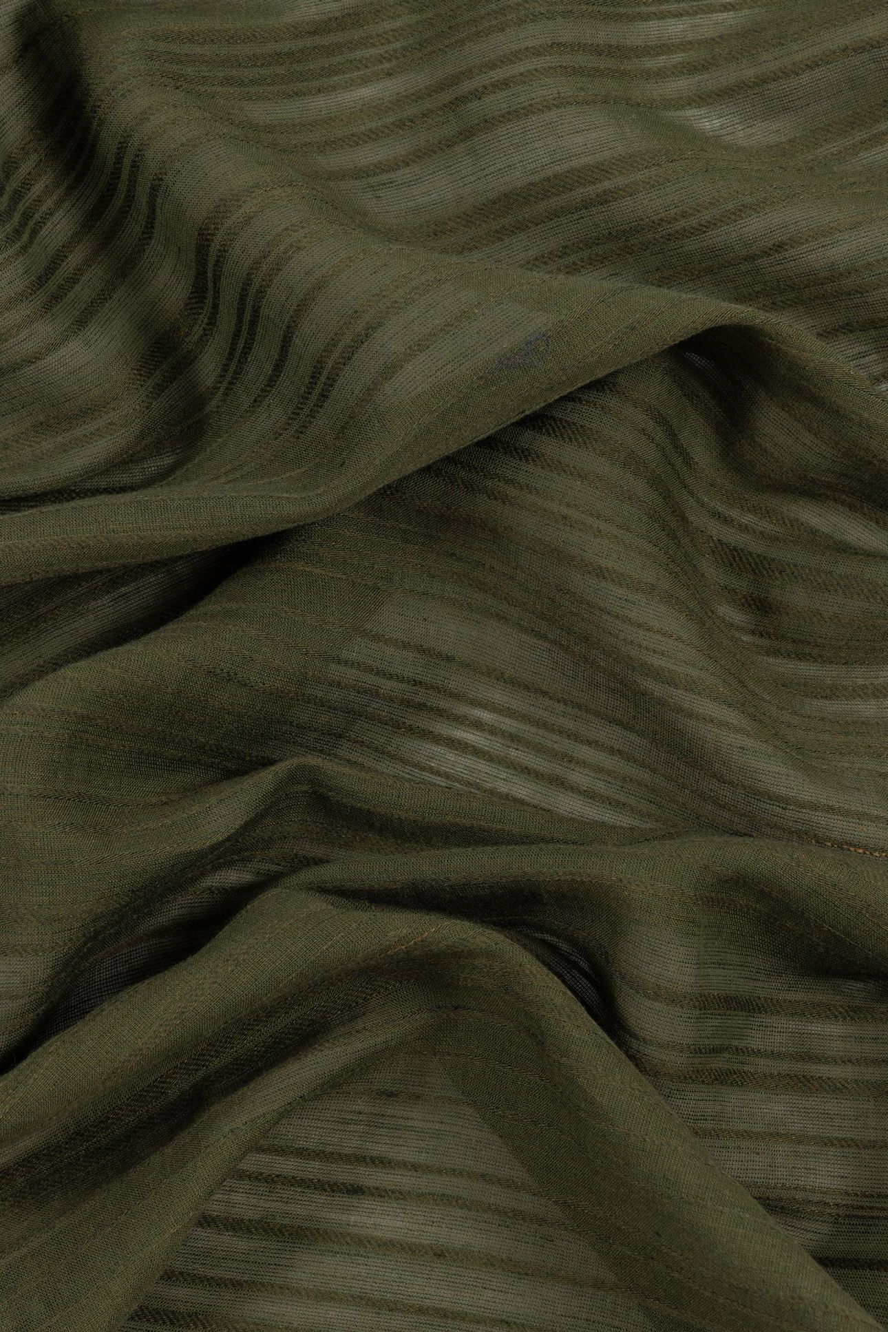 MEN SCARF SIG SHADOW STRP KHAKI 4